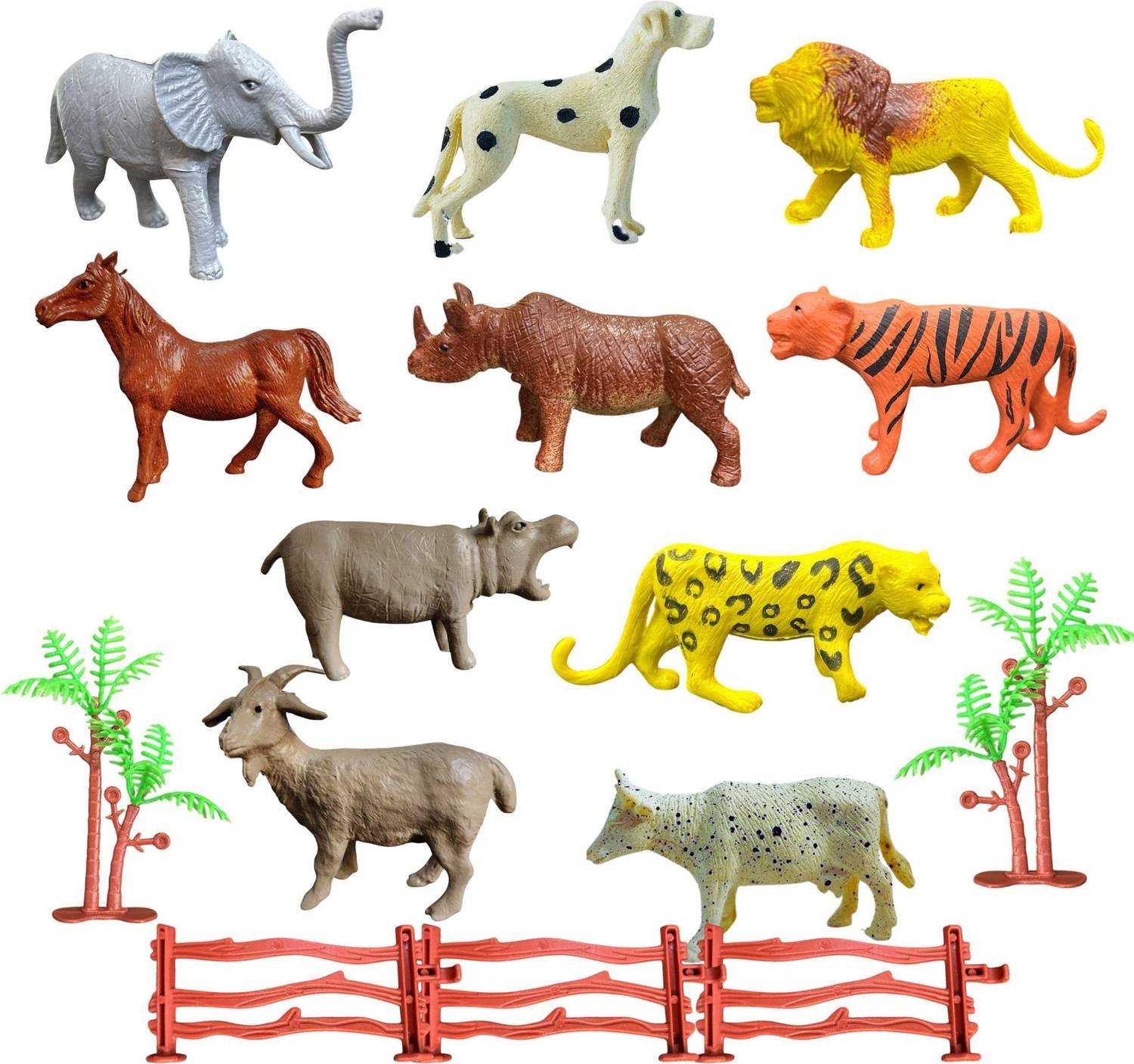 Krishna toys 15 pcs Animal Toys Set for Kids - Premium quality