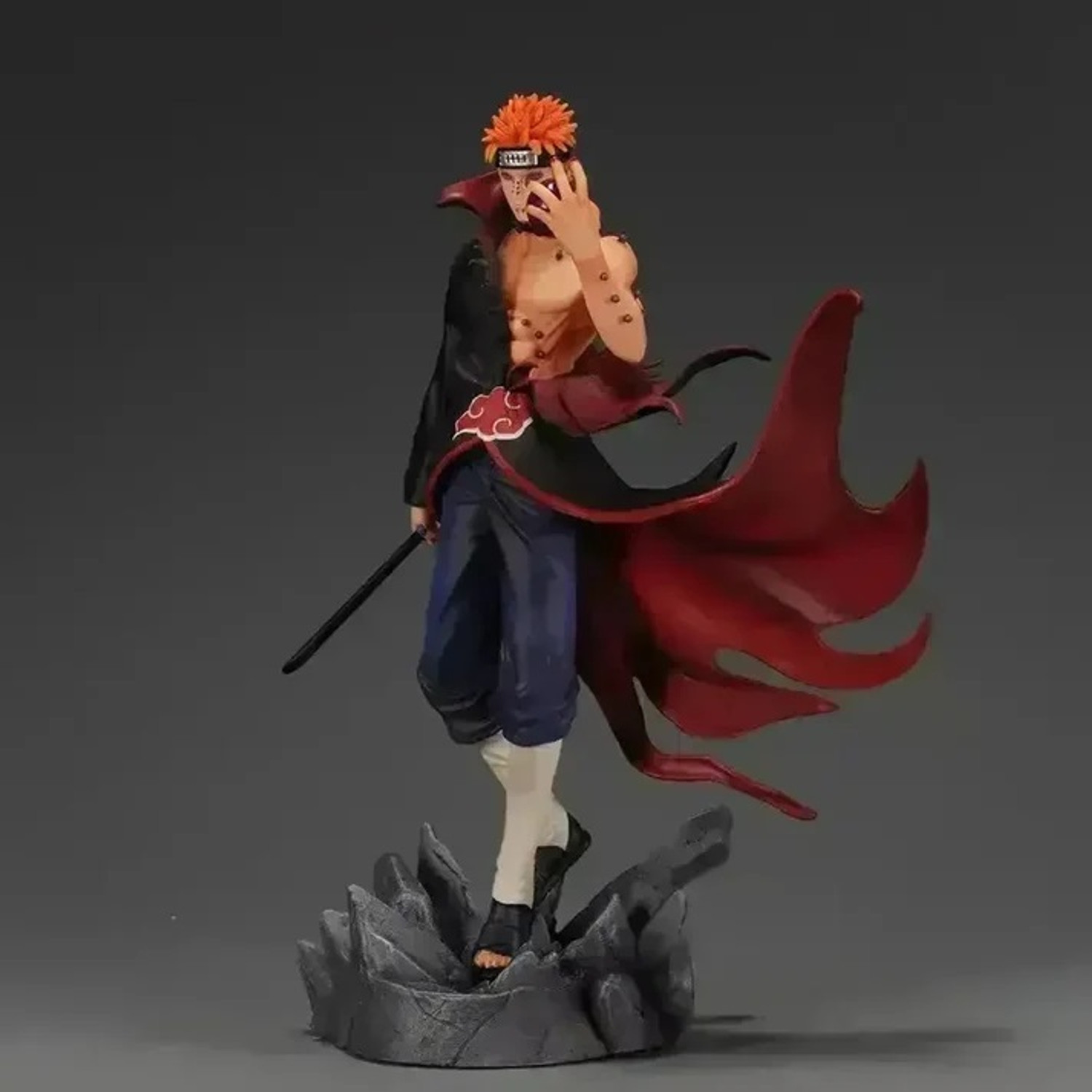 Image of World Gift Mart Naruto Pain Anime Action Figure|Warrior PVC Collectible Statue Height-23Cm