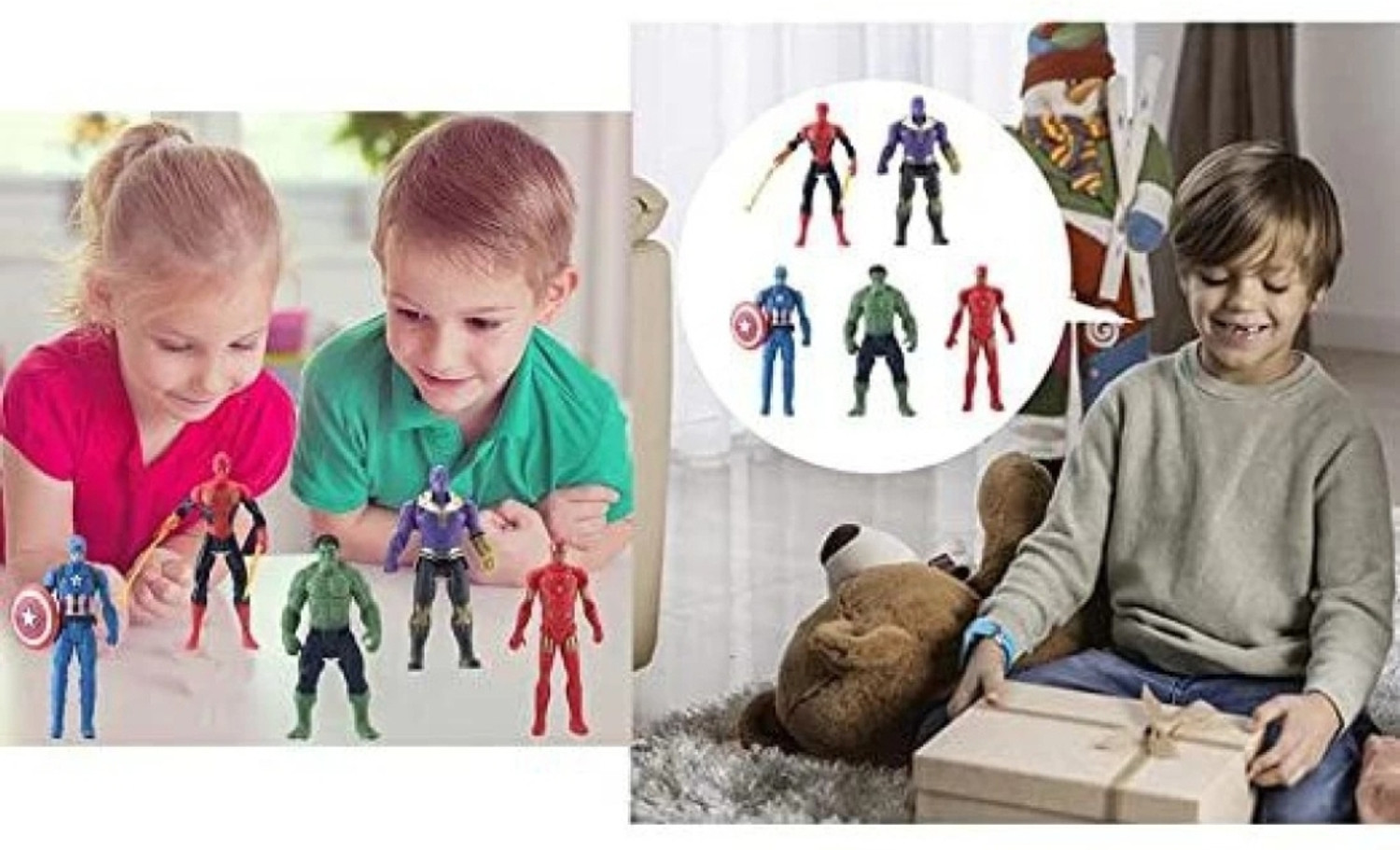 Image of camin Avengers Superhero action figure toy set of 5 for kids