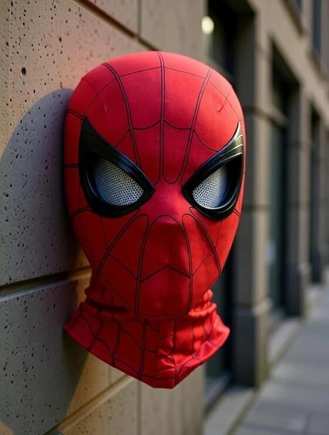 Image of ToonyVerse Anime Superhero Mask with Blinking Eyes Jaw Motion Headgear for Cosplay Adults Kids