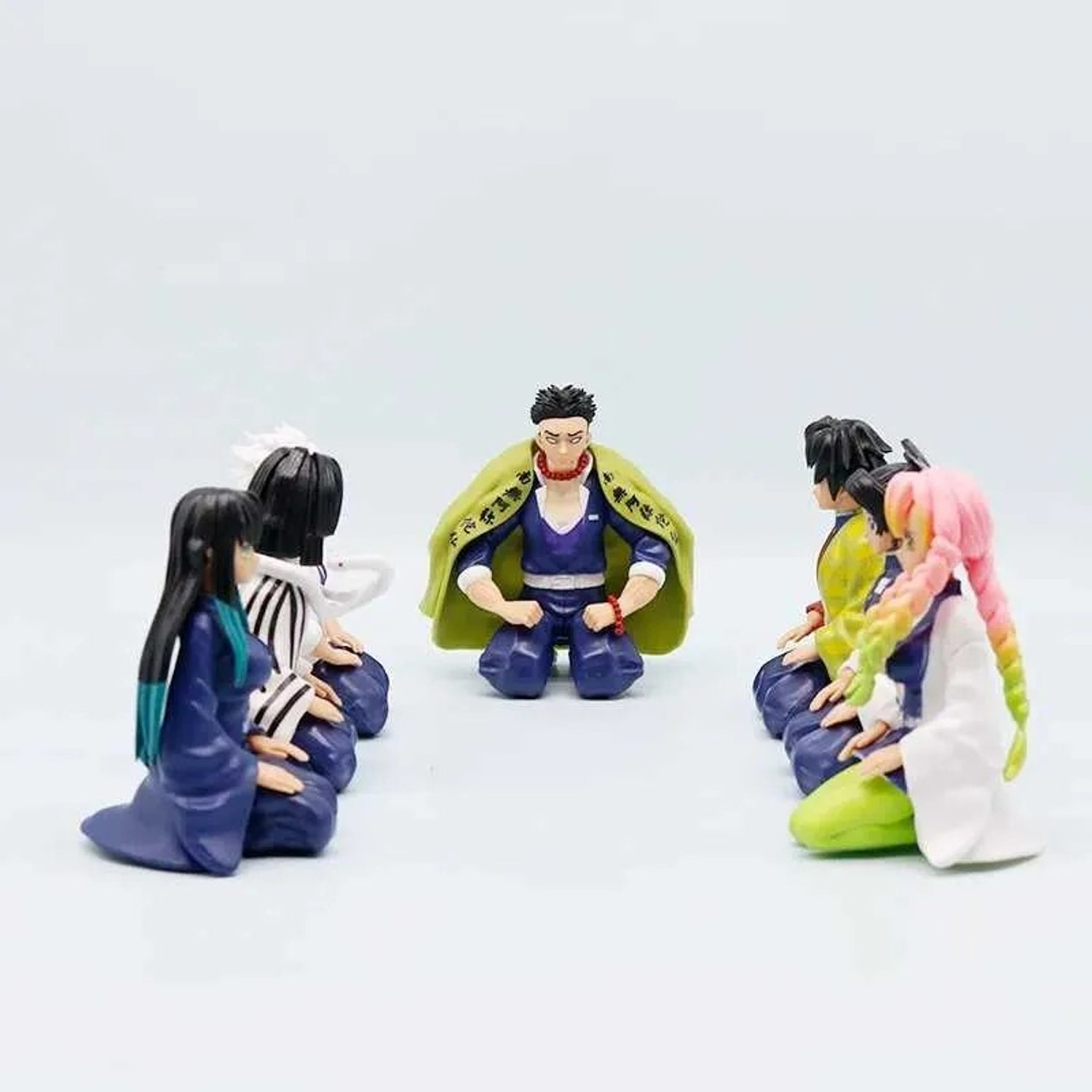Image of ToonyVerse Anime Demon Slayer set of sitting 6 PSC SET