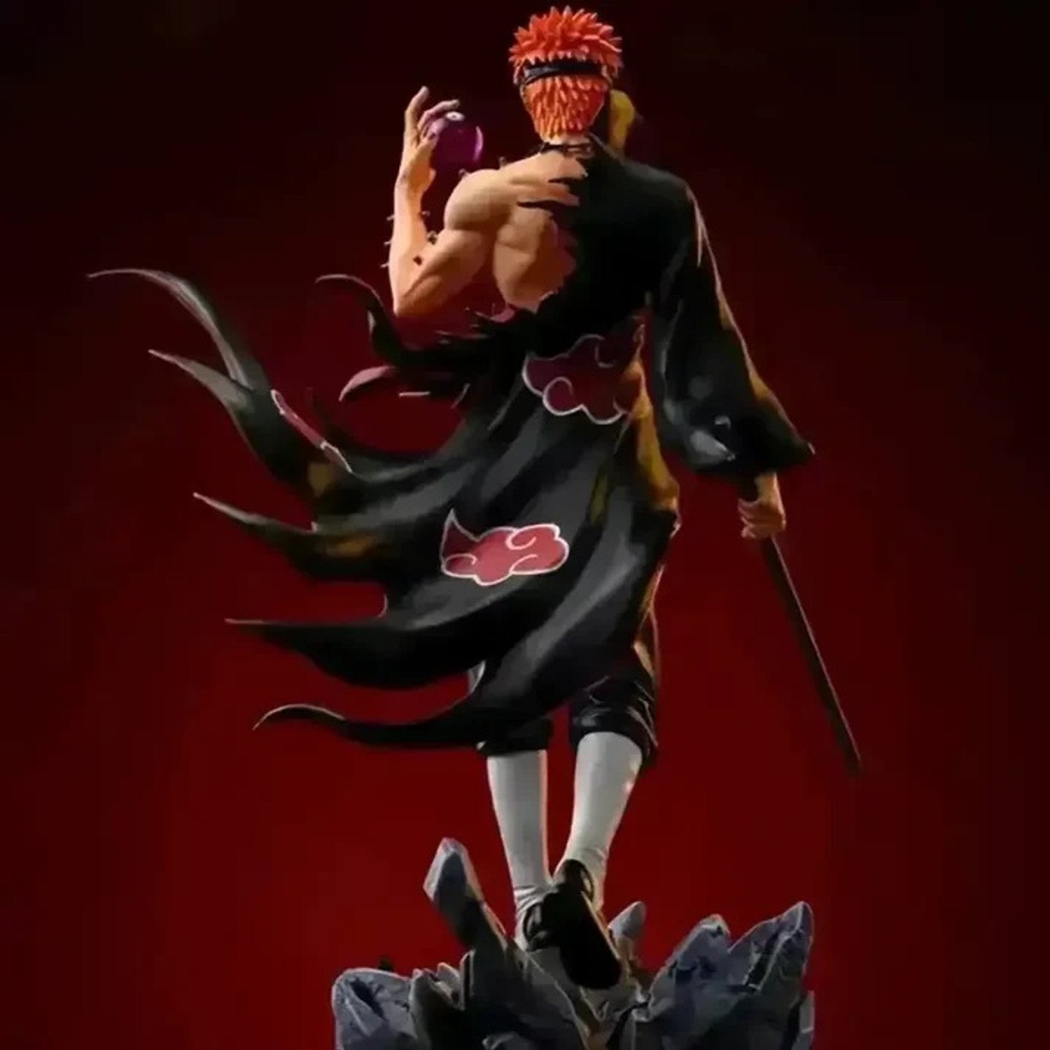 Image of World Gift Mart Naruto Pain Anime Action Figure|Warrior PVC Collectible Statue Height-23Cm