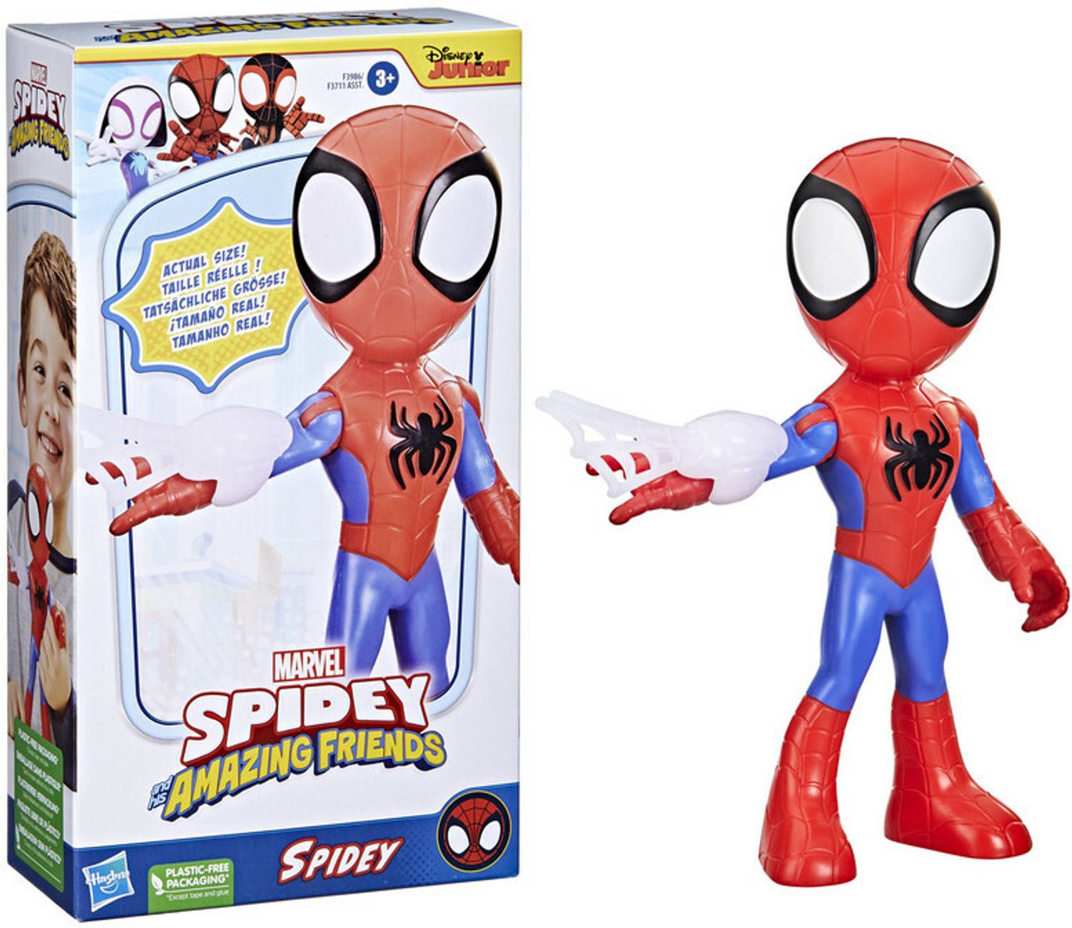 MARVEL Spidey and His Amazing Friends Supersized Spidey 9-inch toy