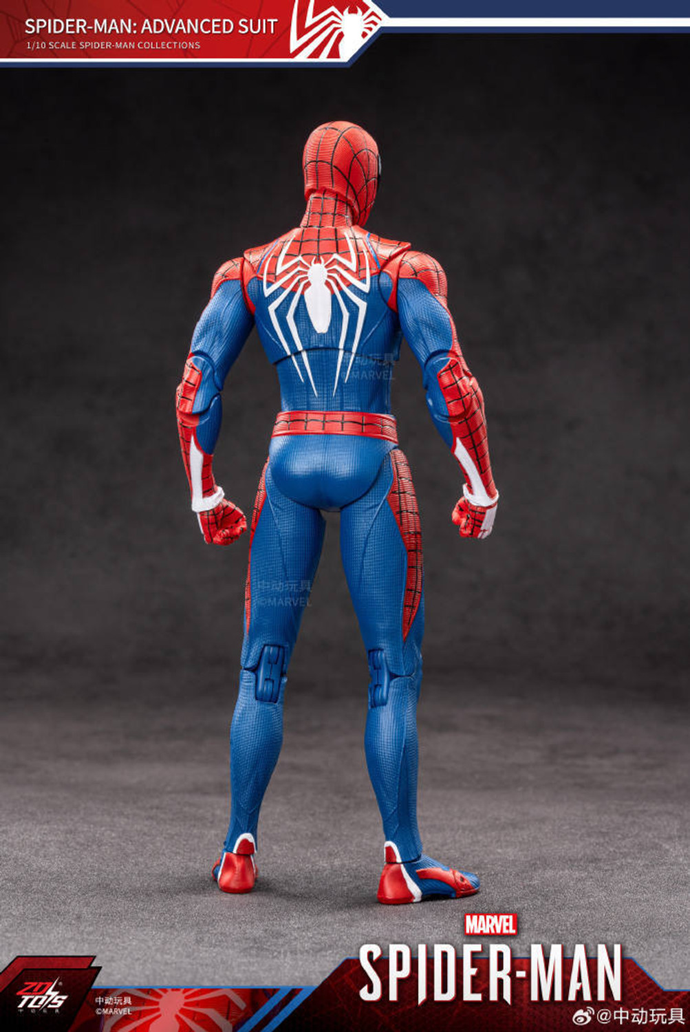 Image of FOZZO-SK ZD Toys Spiderman Advanced Suit Action Figure 15cm Premium Box Set & Accessories