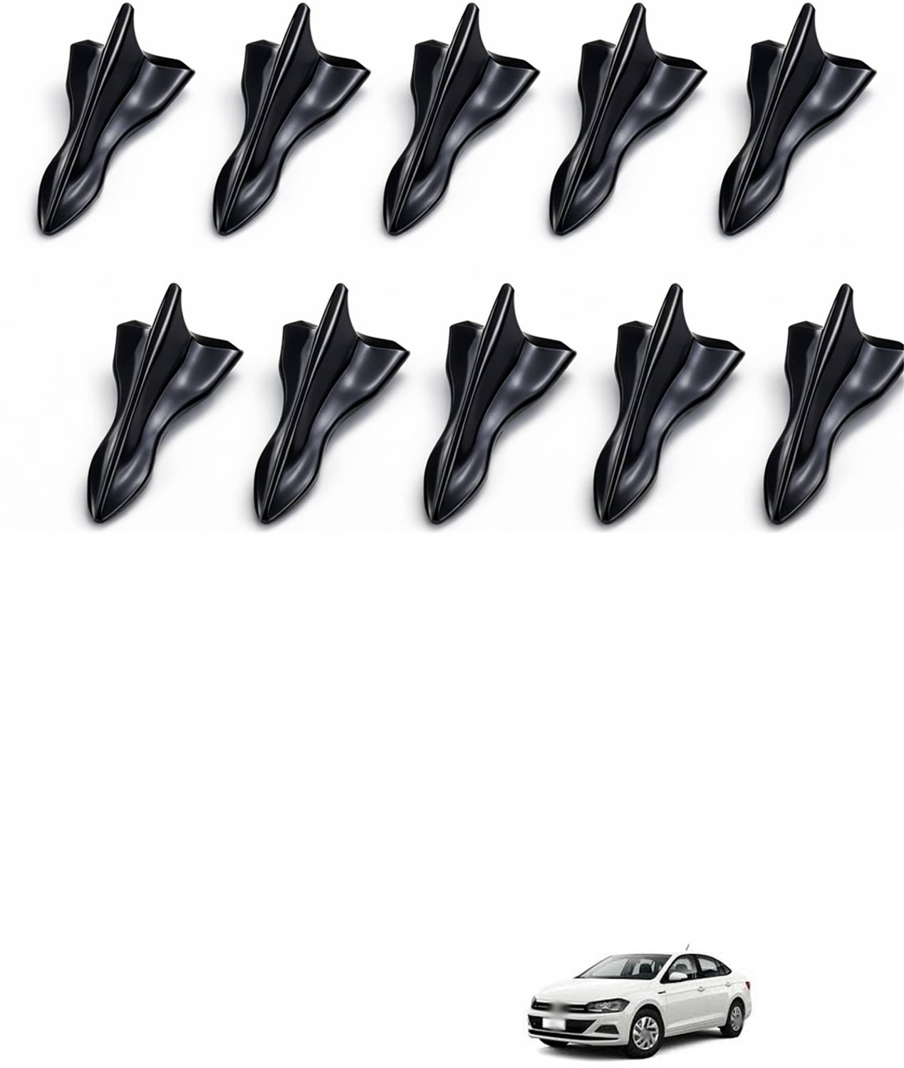 LOVMOTO Universal Shark Fin Roof Spoiler for Car Aerodynamic Fin