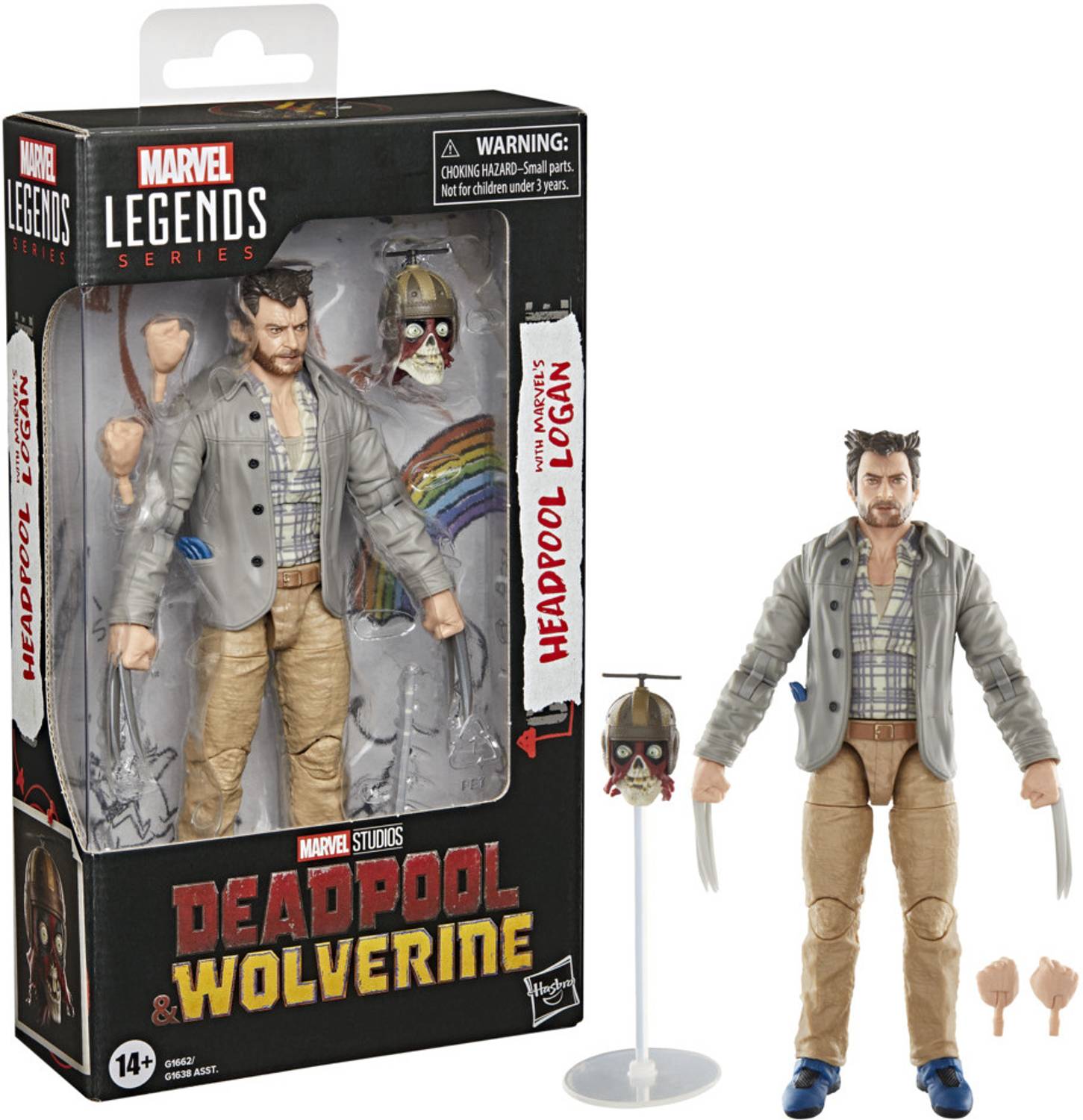 MARVEL Legends Series Headpool with Marvels Logan Deadpool