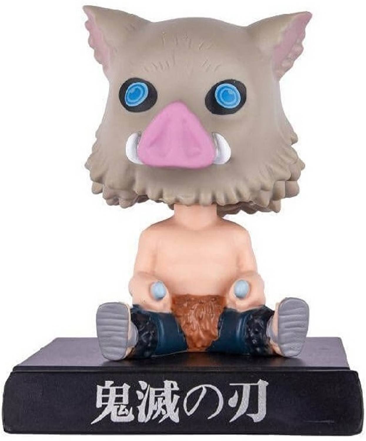 AweStuffs Inosuke Demon Slayer Phone Holder Car Decoration Bobblehead Action Figure
