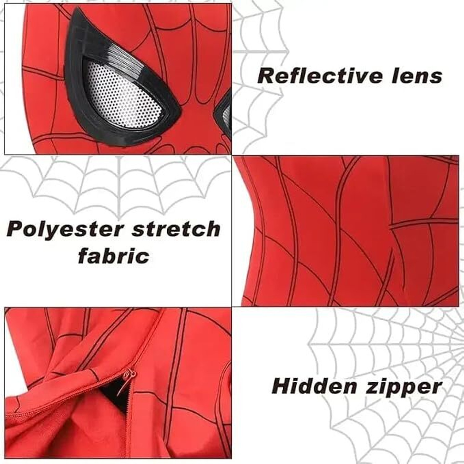 Image of ToonyVerse Anime Superhero Mask with Blinking Eyes Jaw Motion Headgear for Cosplay Adults Kids