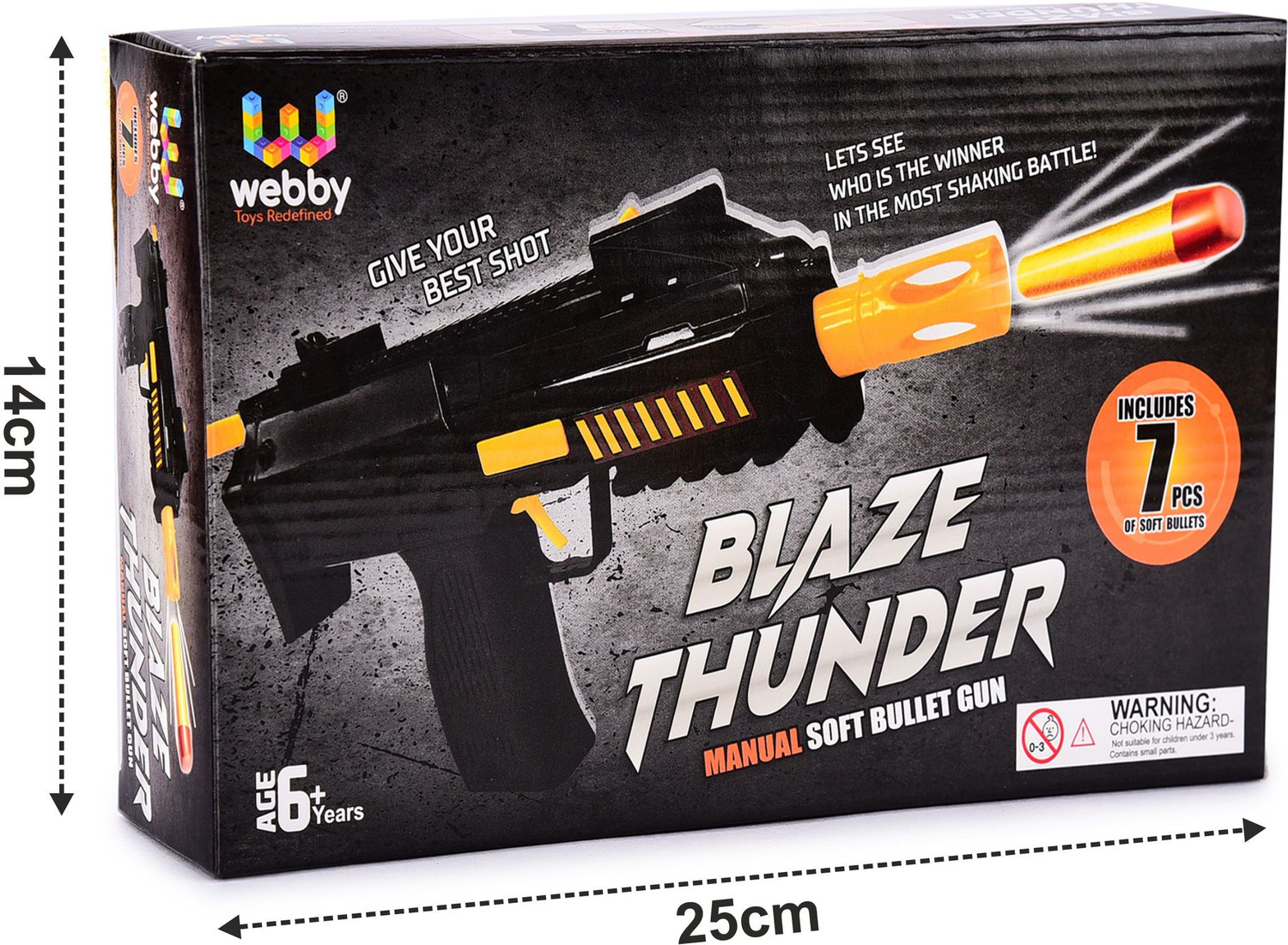 Image of Webby 2-in-1 Soldier Gun with Soft Foam Bullets