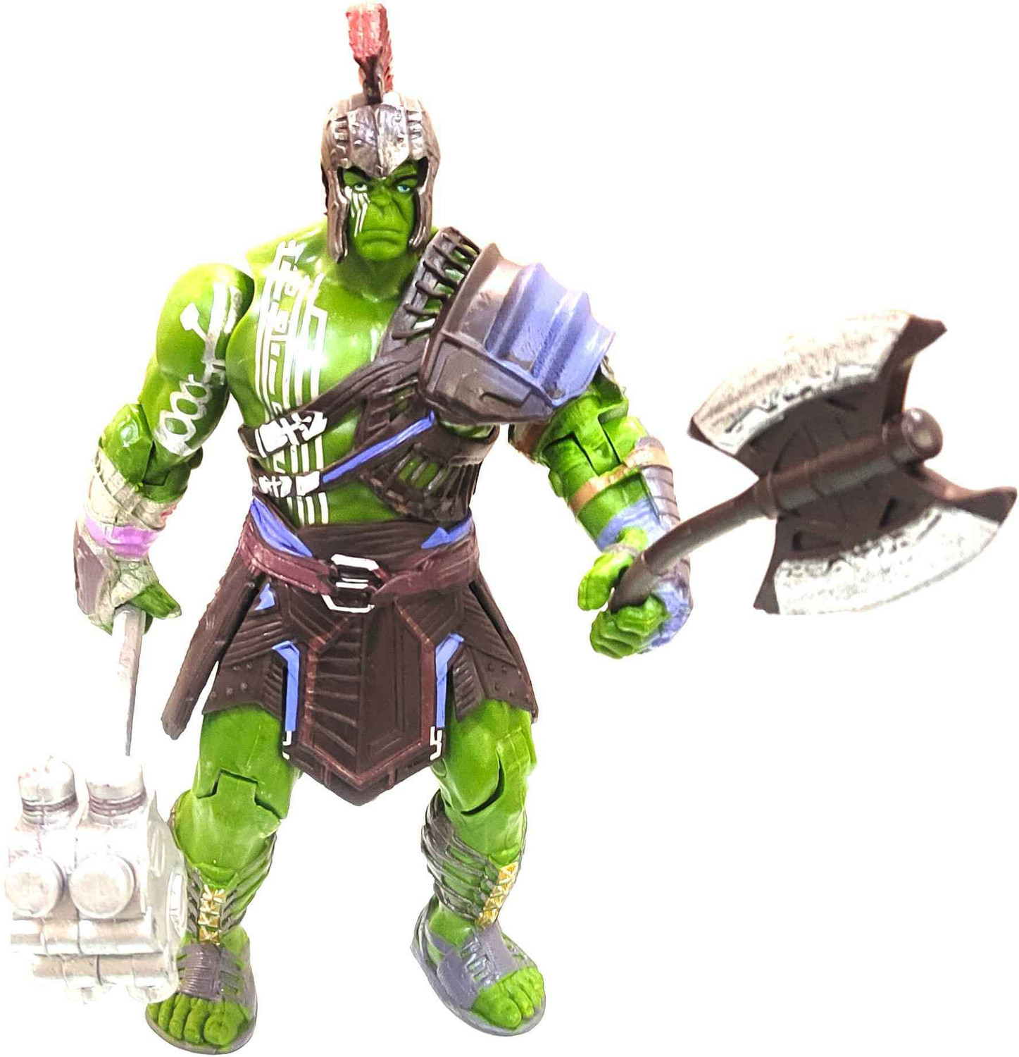 Image of RVM Toys Hulkbuster Iron Man And Hulk Ragnarok Gladiator Action Figure 20 cm Collectible