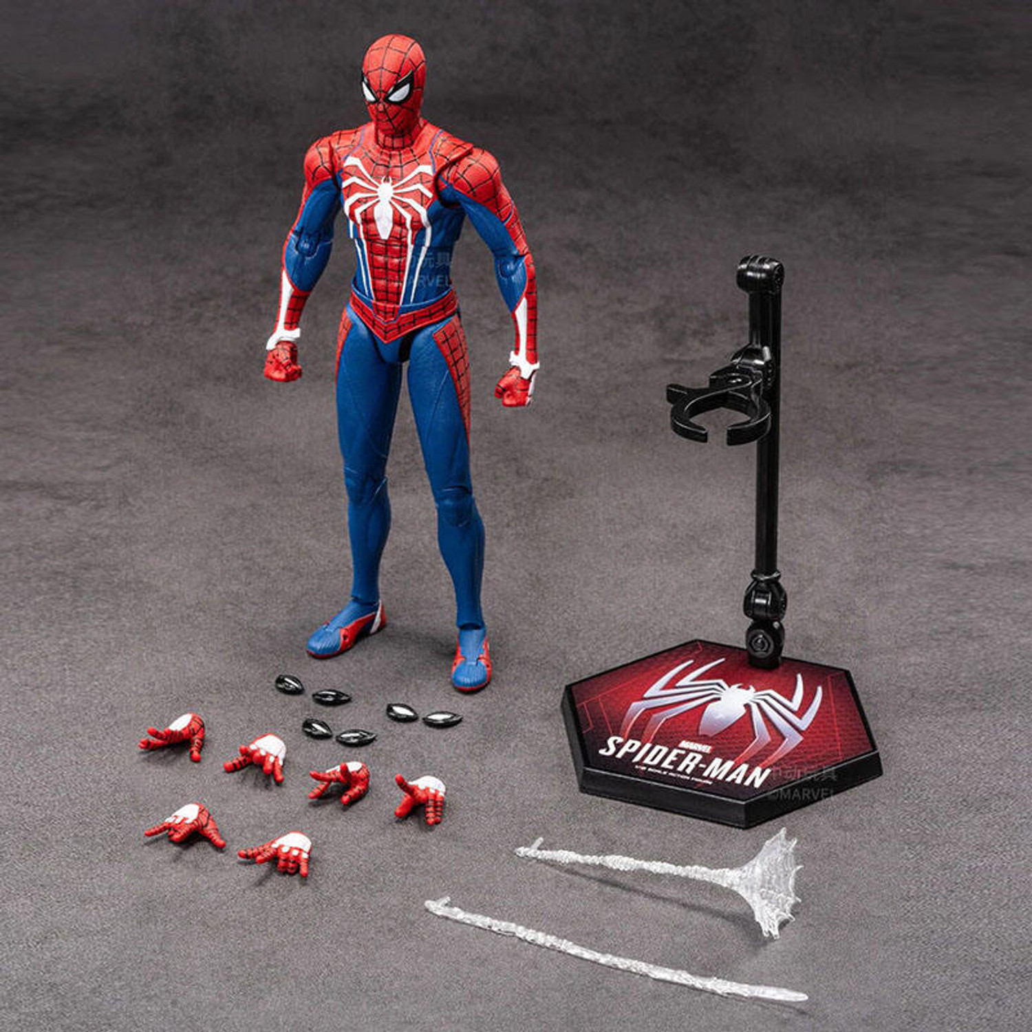 Image of FOZZO-SK ZD Toys Spiderman Advanced Suit Action Figure 15cm Premium Box Set & Accessories