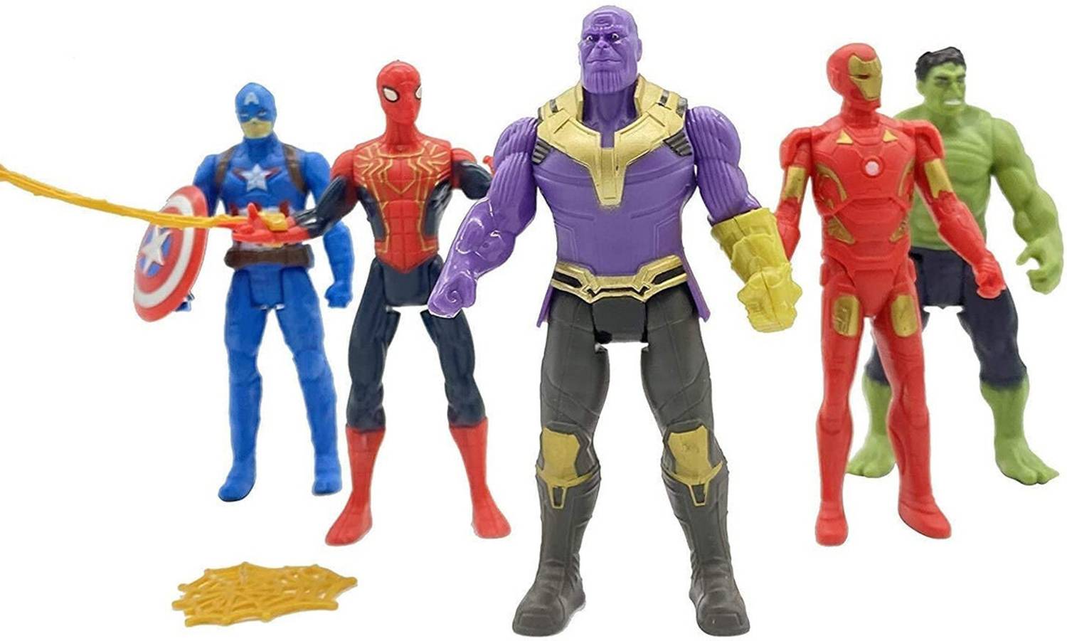 KHYALI Avengers Toys For Kids|Set of 5 Twist & Move Super Hero