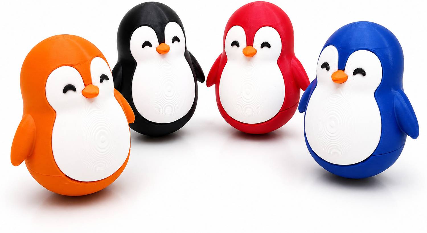 aindiancart Penguin Self-Righting Wobble Toy Pack of 4 - Image 1