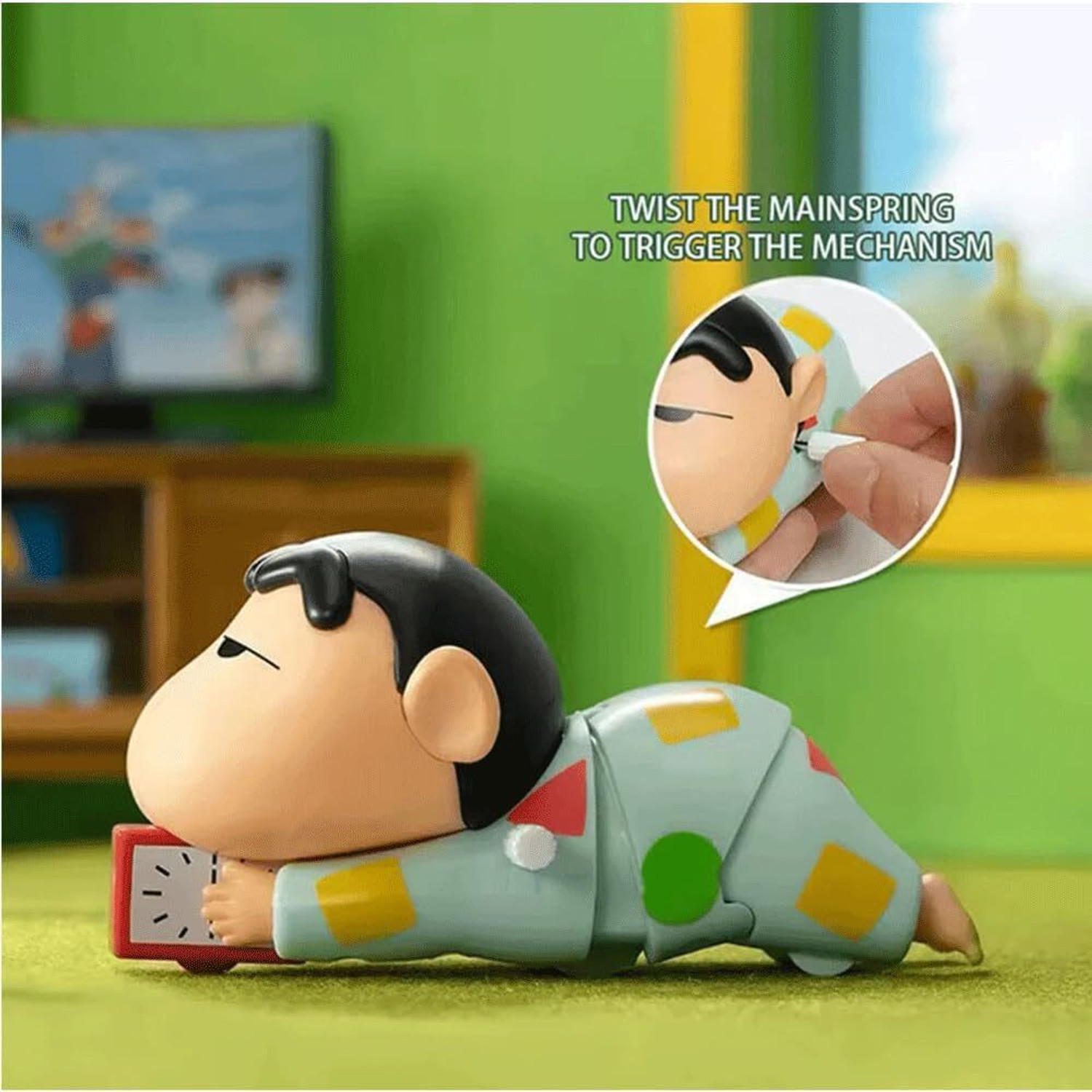 Image of HEALTH TAG Cute Shinchan Crawling Toy - Key Operated Moving Toy for Toddlersbfd
