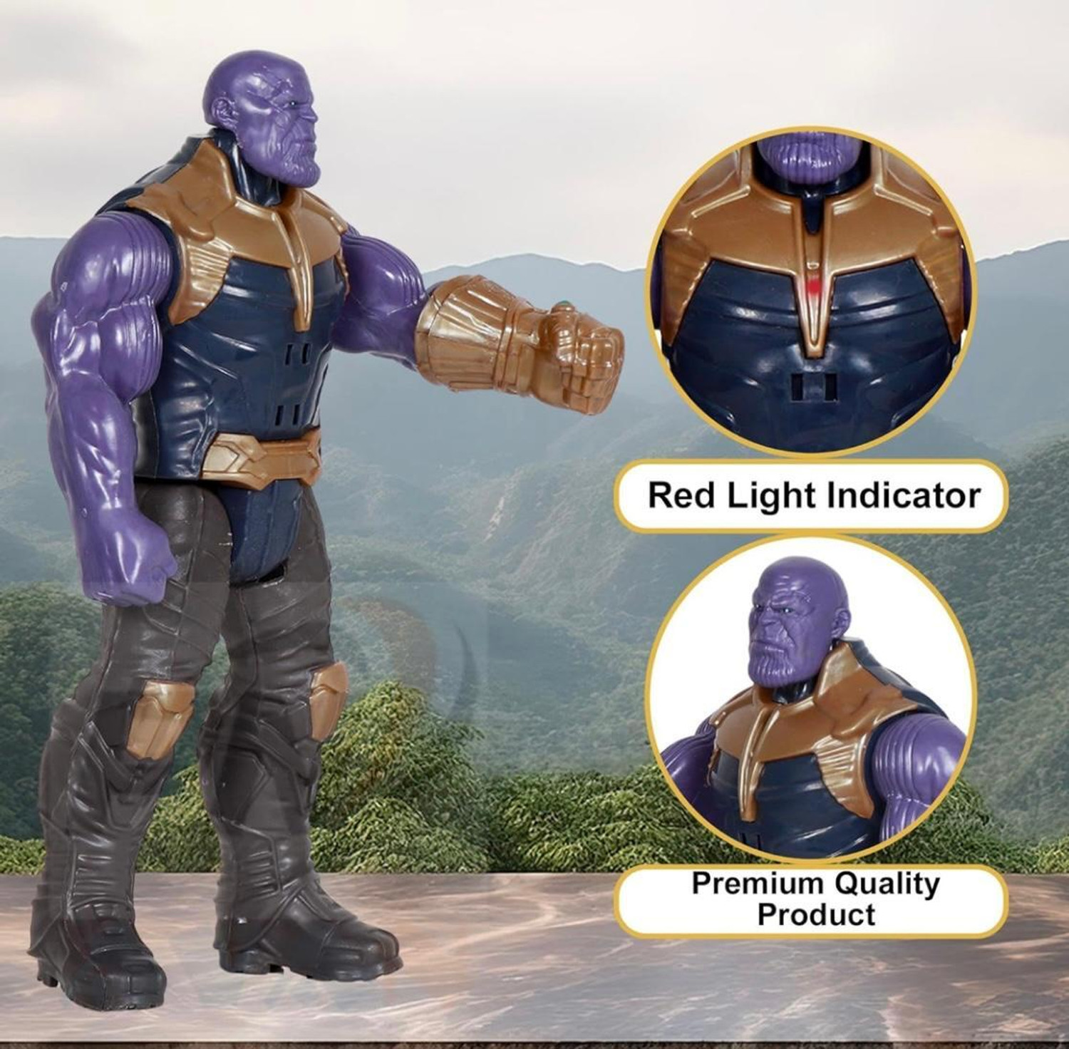 Image of PN AVAN Thanos Action Figure Toys For Kids - Superhero With Light and Sound