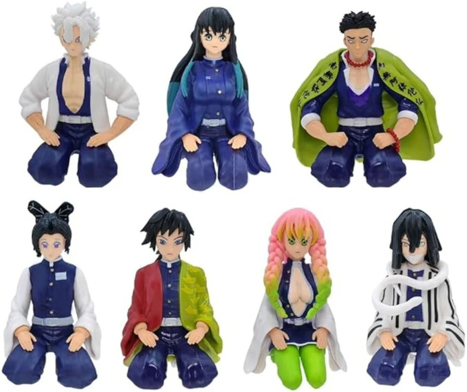 Image of ToonyVerse Anime Demon Slayer set of sitting 6 PSC SET
