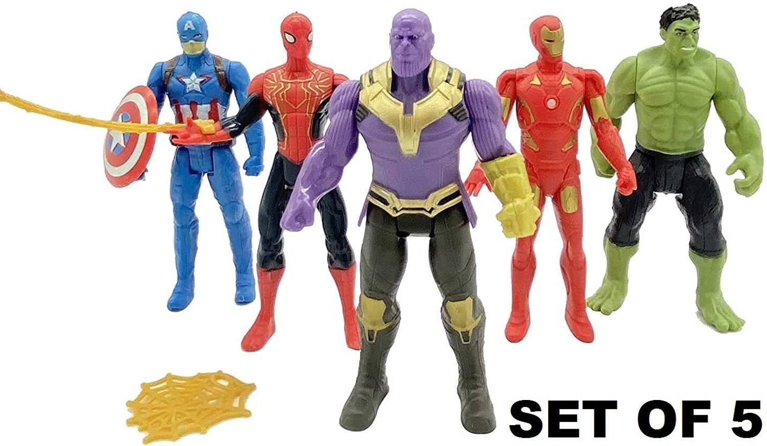 AKANSHA Avengers Action Figures Super Hero Team |Toy Figures Set of 5| Action figures set