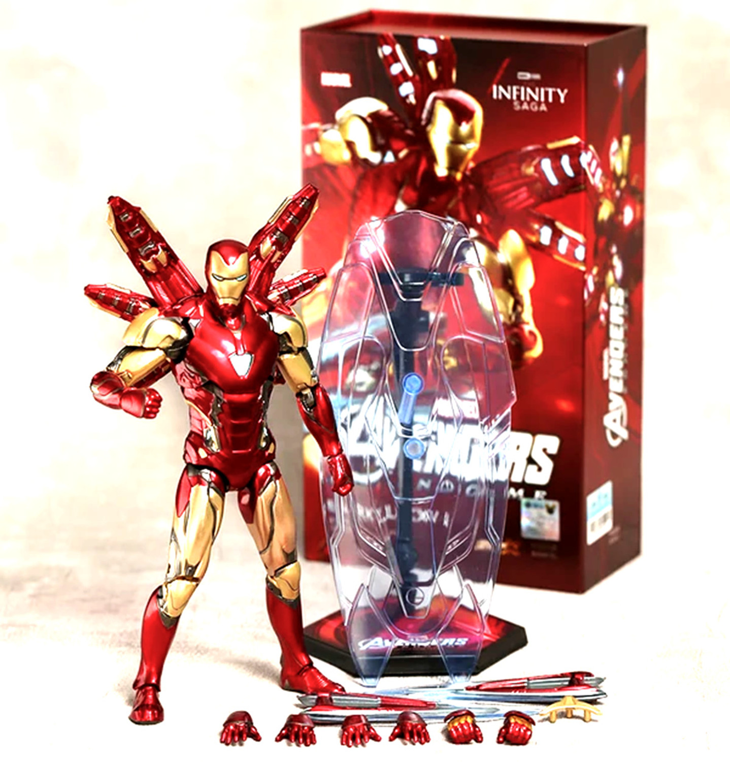 Image of Delite Legendary IRON MAN with Accessories ZD TOYS Avengers Action Figure Non LED Model
