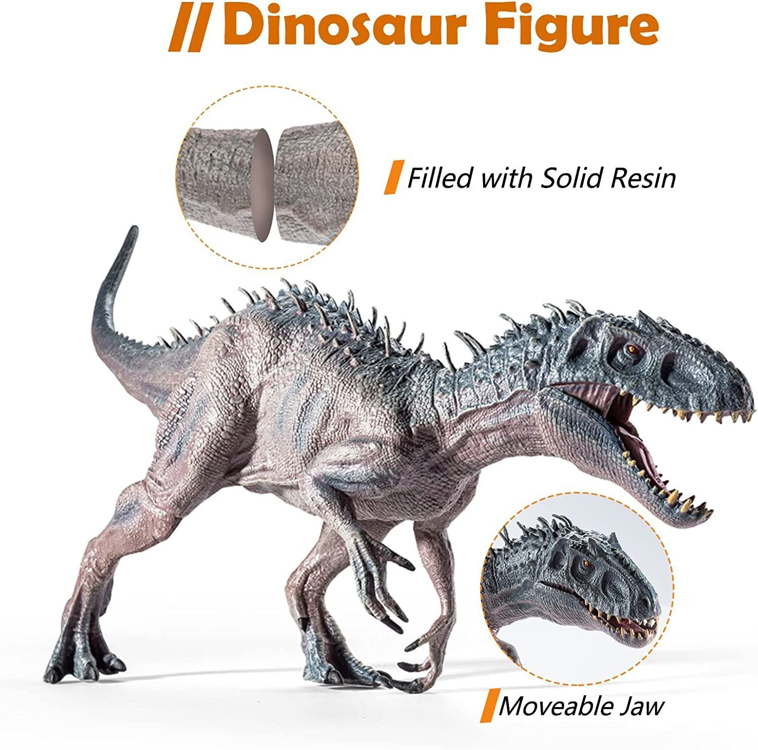 Image of BAREPEPE Realistic T Rex Dinosaur Animal Figure for Kids Real Textured Dinosaurs Toy