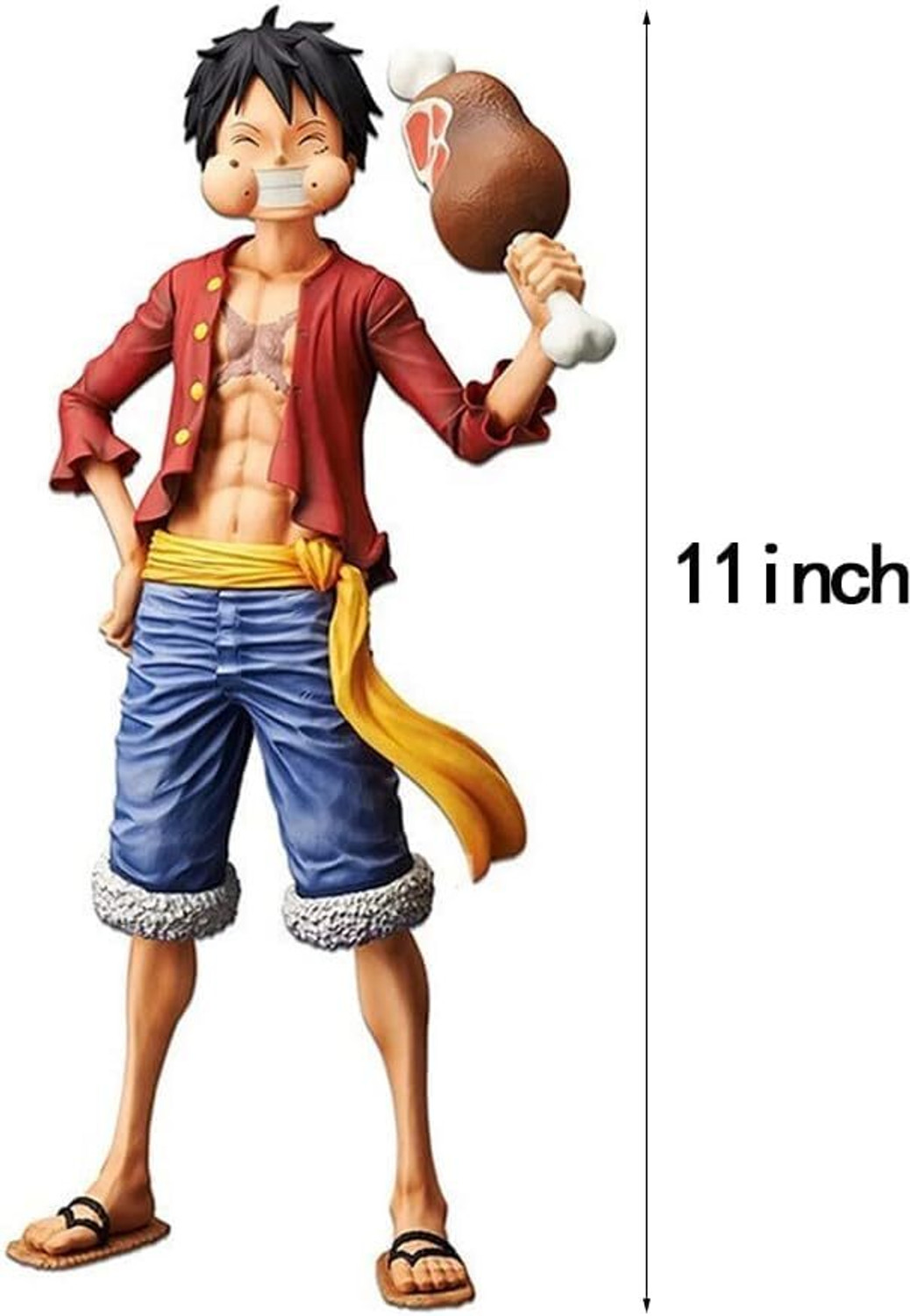 Image of cktech Ck Anime Hungry Luffy Action Figure Toy Collectible Figurine Anime for Kids