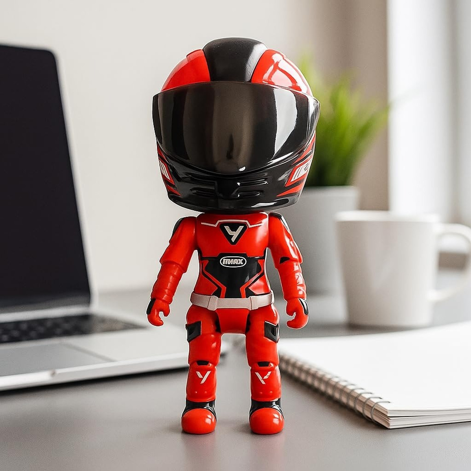 Image of GT Gala Time MotoGP Die Cast Helmet Figure Transforming Poseable Racing Toy For Boys