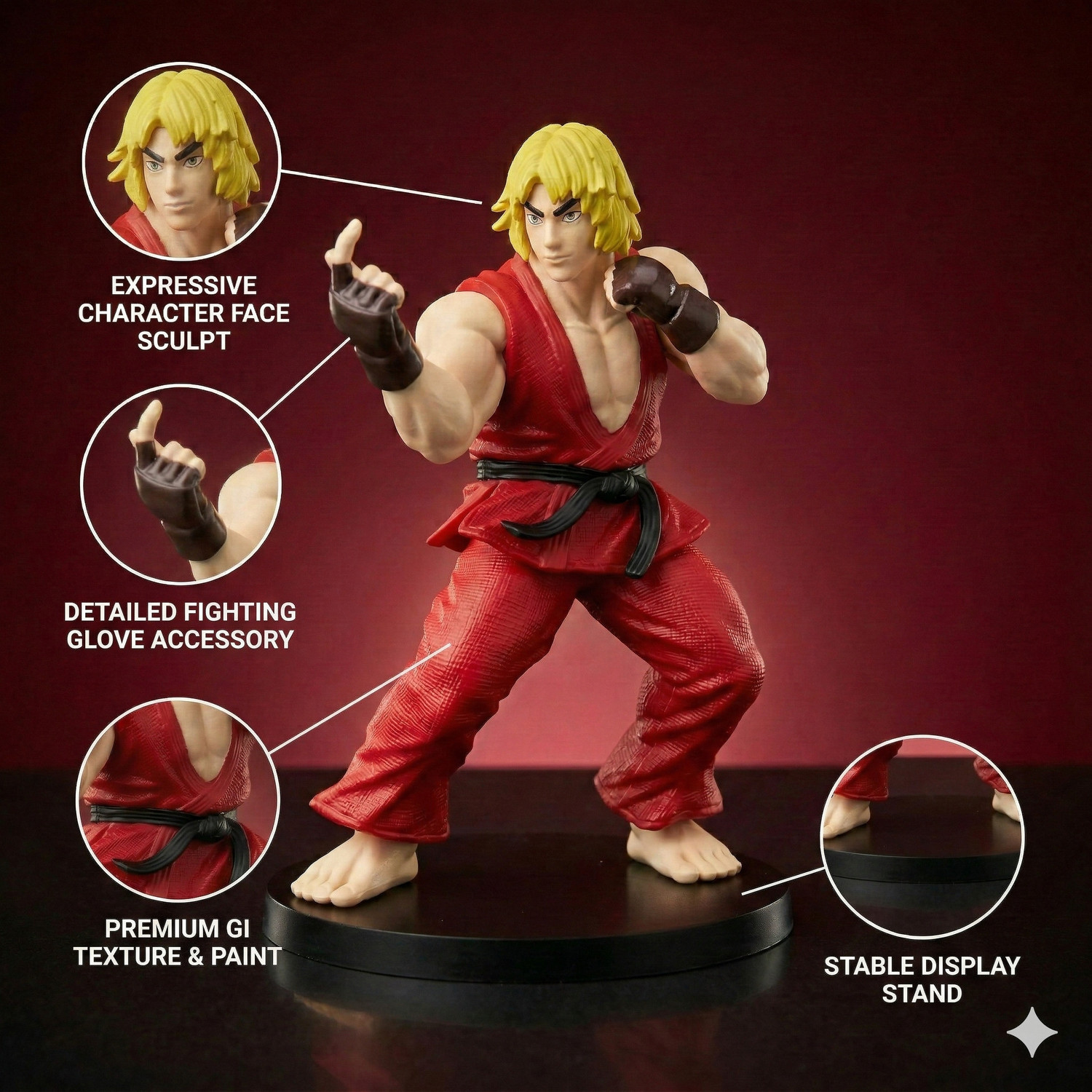Image of GT Gala Time Chun-Li 18CM Street Fighter Action Figure Game Collectible