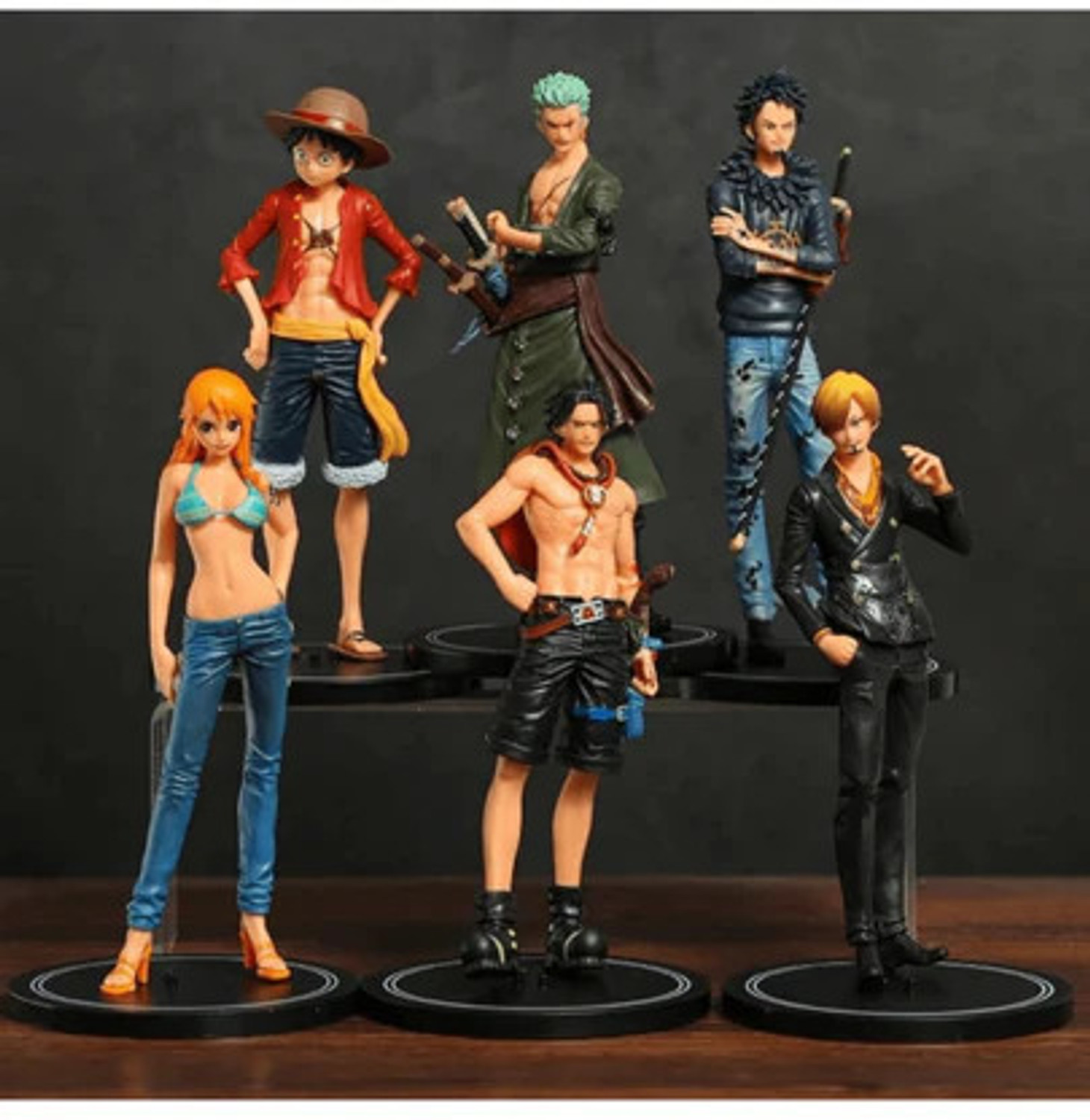 Image of ToonyVerse Anime One Piece 6pcs Set 18cm Action Figure