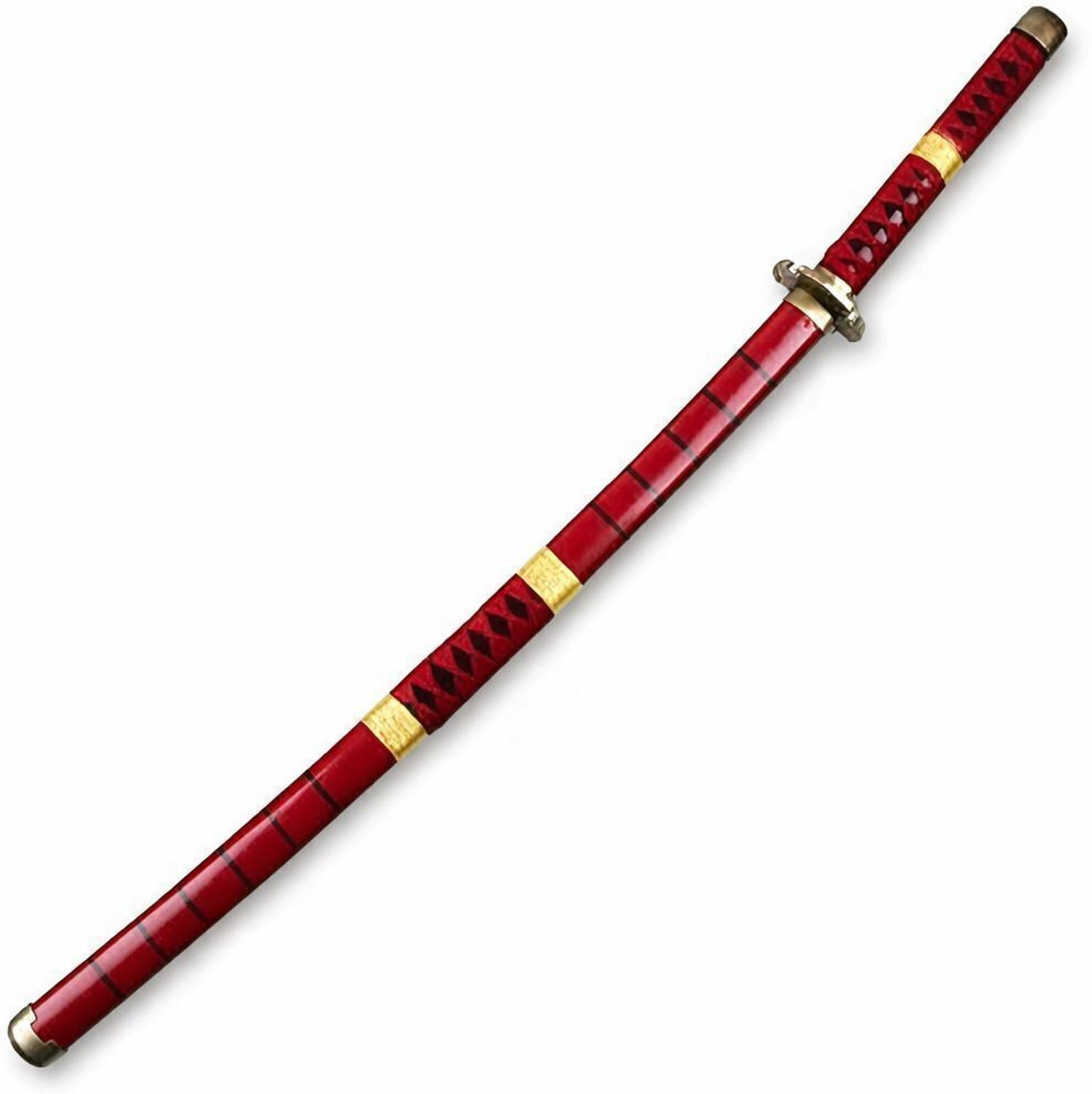 Image of RUVIDO CASO Zoro sandia Wooden Katana | Premium Wooden Cosplay Sword | Display & Costume Use Maces & Swords