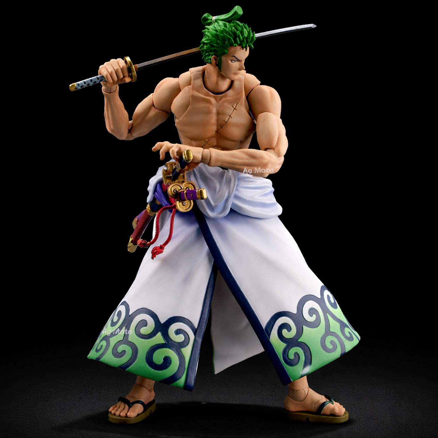 コミック・アニメ Anime Prize Figure Bulk Lot 20pcs Japan AG MOTO Roronoa Zoro Anime Action Figure 30cm Moveable One Piece