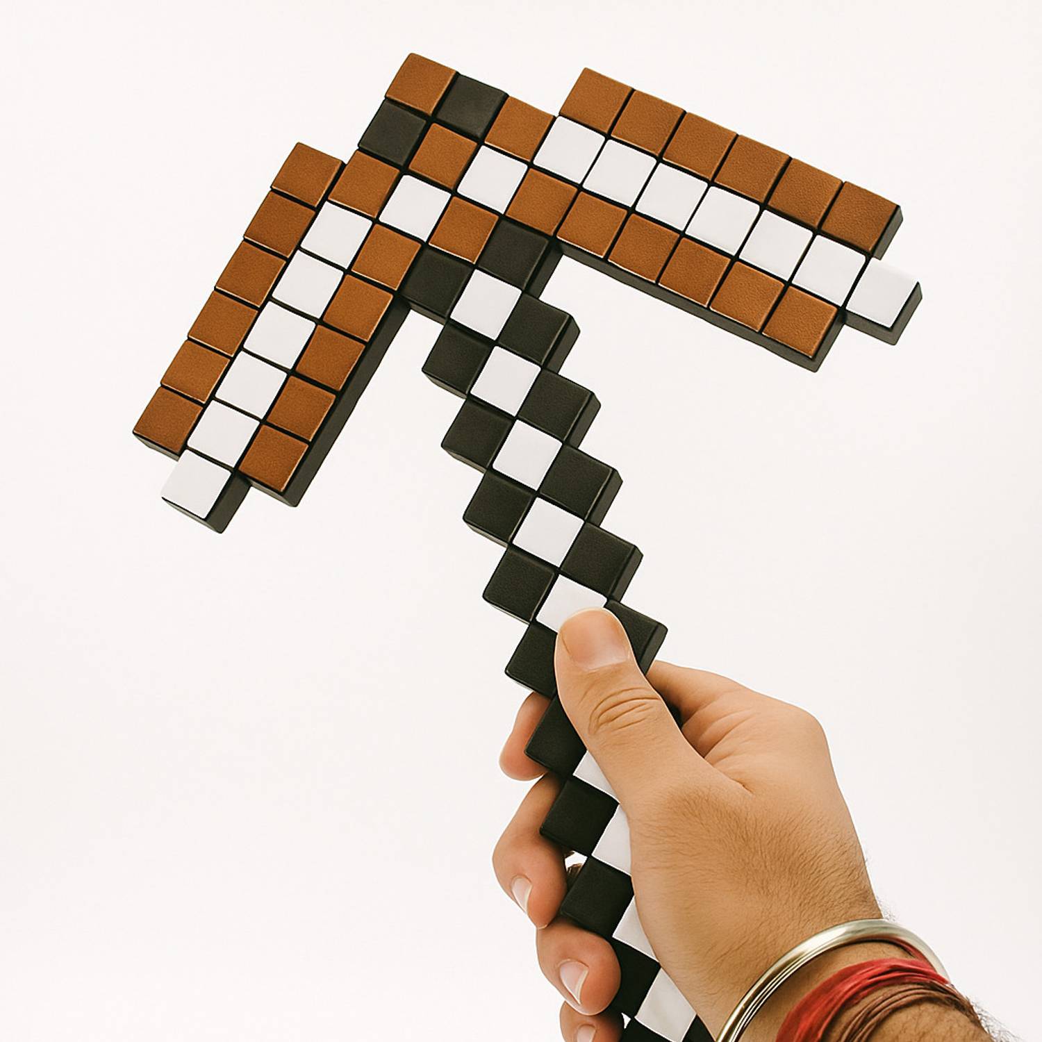 CUBIX3D Minecraft Style Pixel Pickaxe Toy | 3D Block Style for