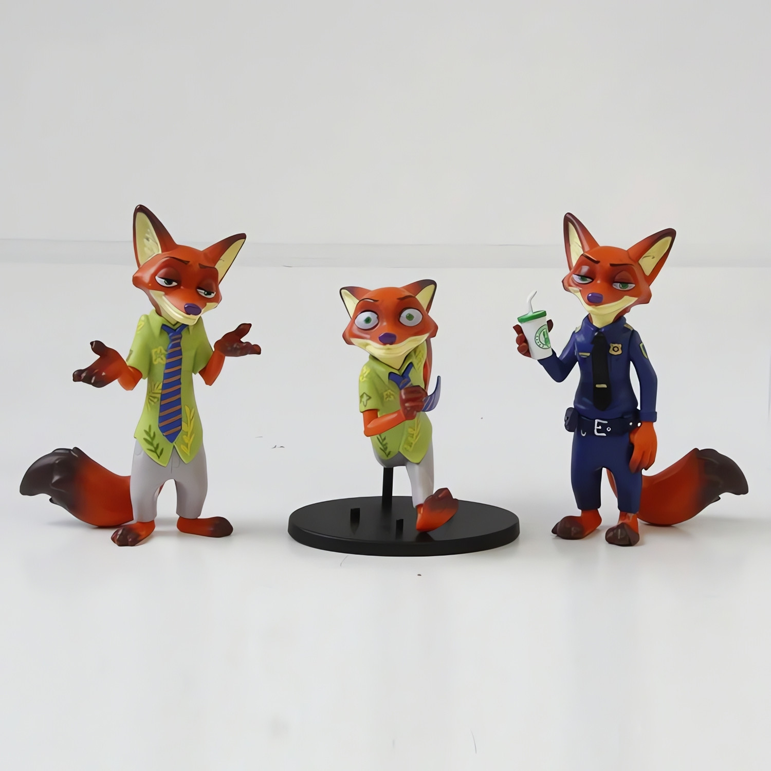 Image of RVM Toys Zootopia Action Figure Set Nick Wilde Judy Hopps Collectible Toy Figures Playset