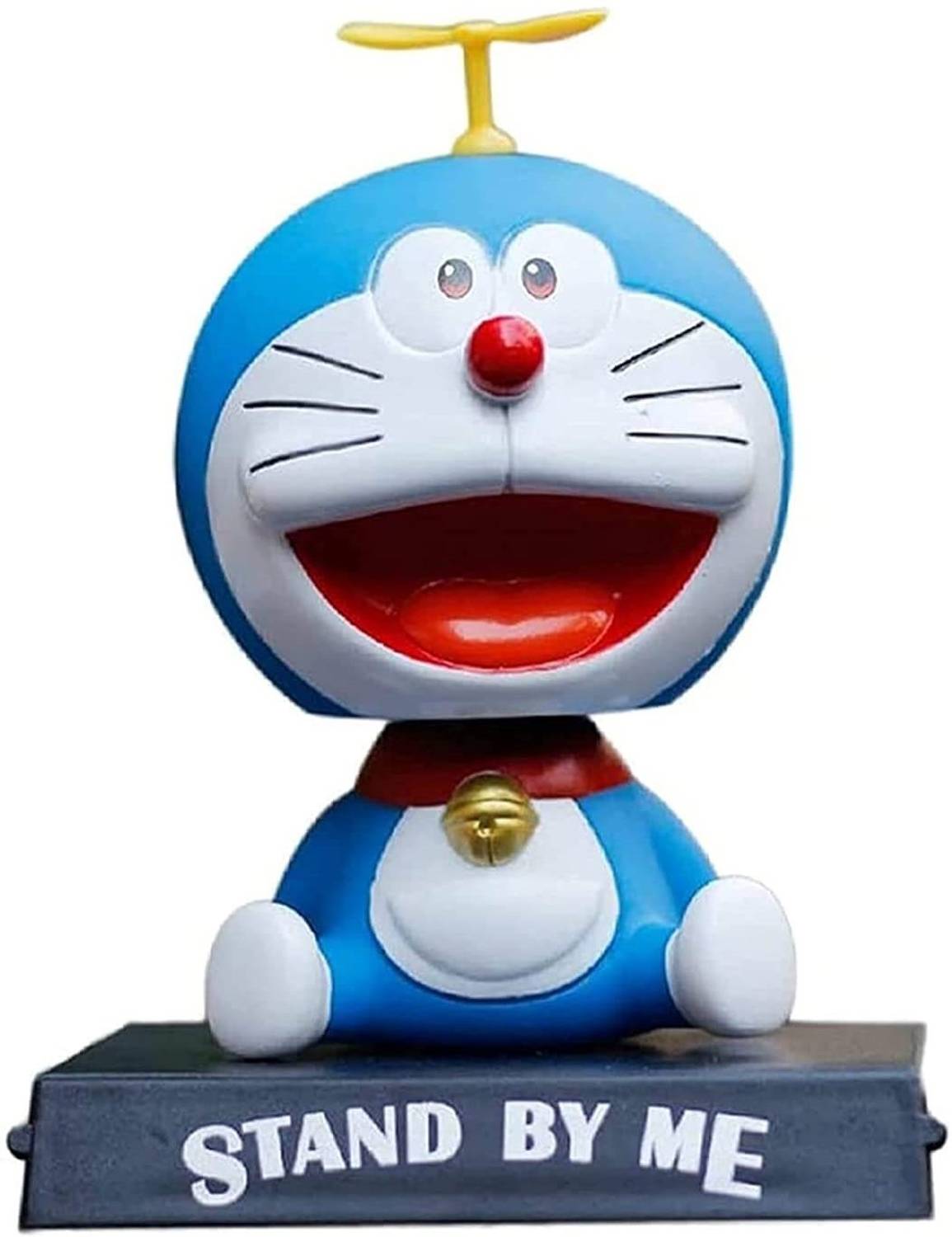 AweStuffs Doraemon Bobblehead Action Figure with Mobile Holder for Desk & Study Table