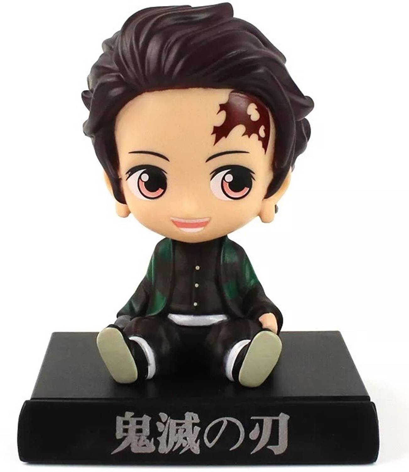 AweStuffs Tanjiro Jujutsu Kaisen Phone Holder Car Decoration Bobblehead Action Figure