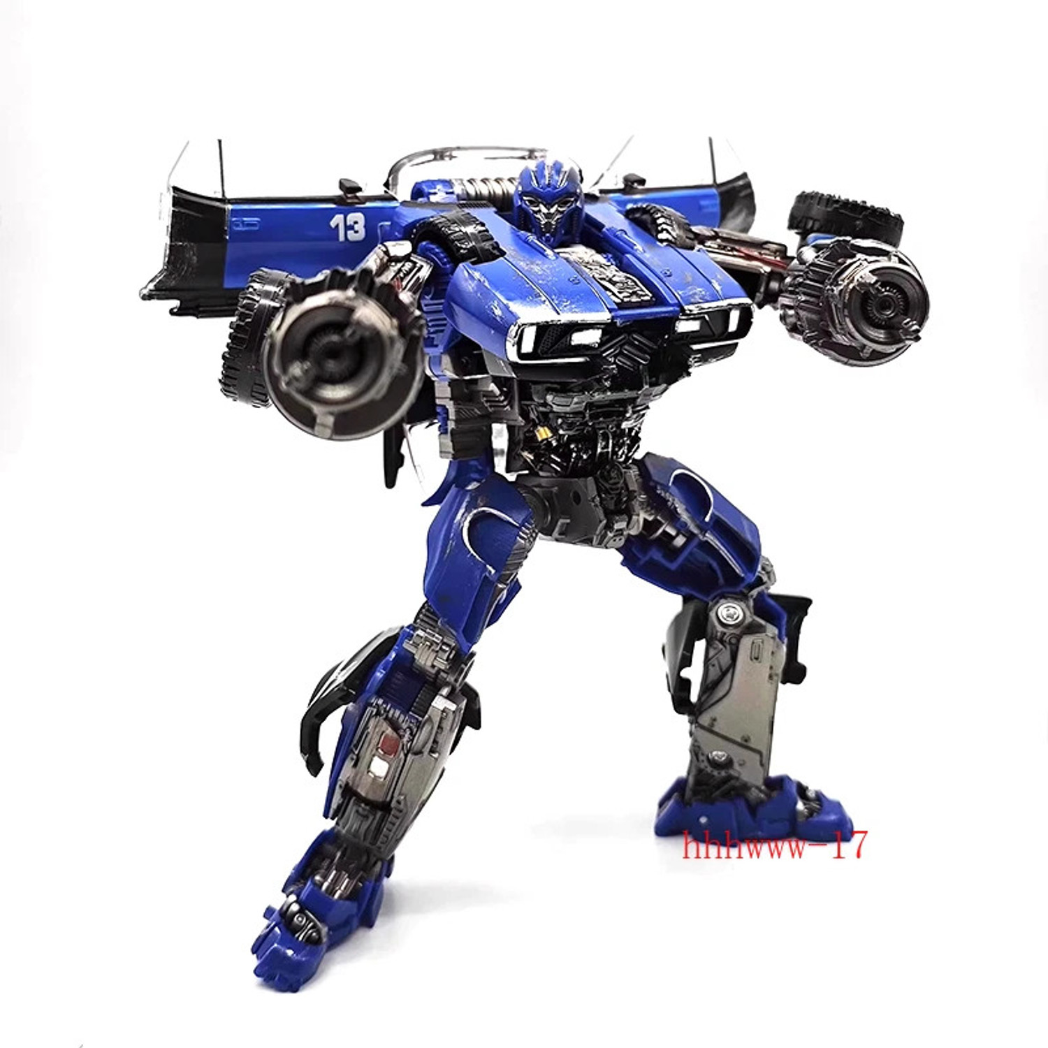 Image of Metaformation 7 Inch Alloy Transforming Robot Car Toy Action Figure for Kids 8+ Years (Blue)