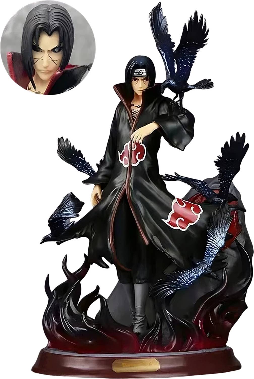 Bugstore Itachi Uchiha Action Figure with Crow (28 CM) - Image 1