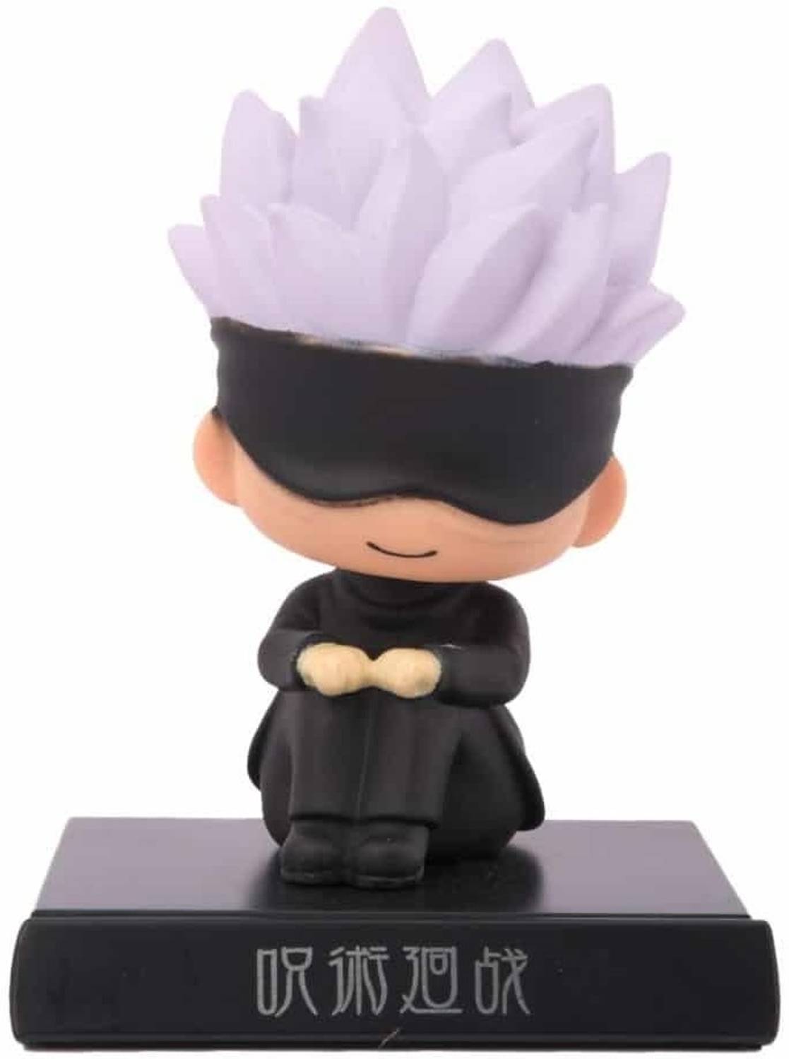 AweStuffs Satoru Gojo Sitting Jujutsu Kaisen Phone Holder Bobblehead Action Figure
