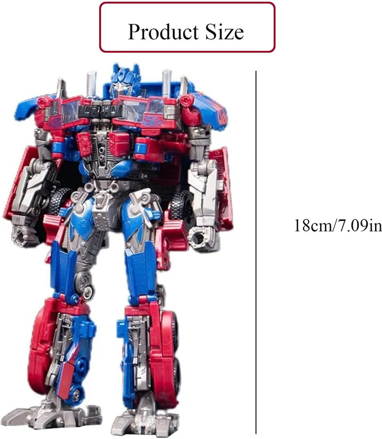Image of Metaformation 7 Inch Transforming Robot Truck Action Figure Toy-Detailed Mecha for Kids & Fans