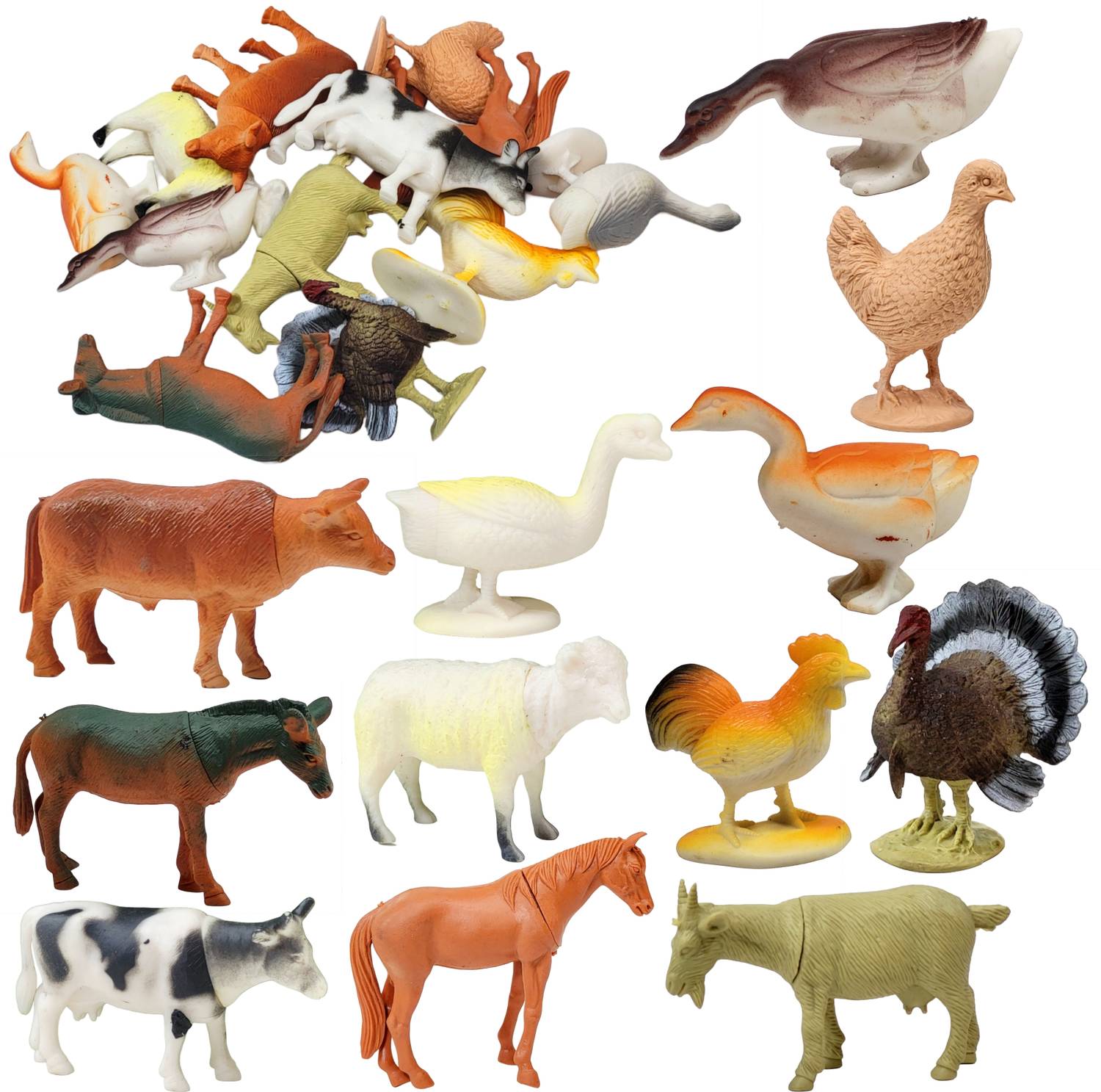 BABRO Farm Animal Toy Set for Kids, Farm Animal Playsets, Educational Toy Set for Kids