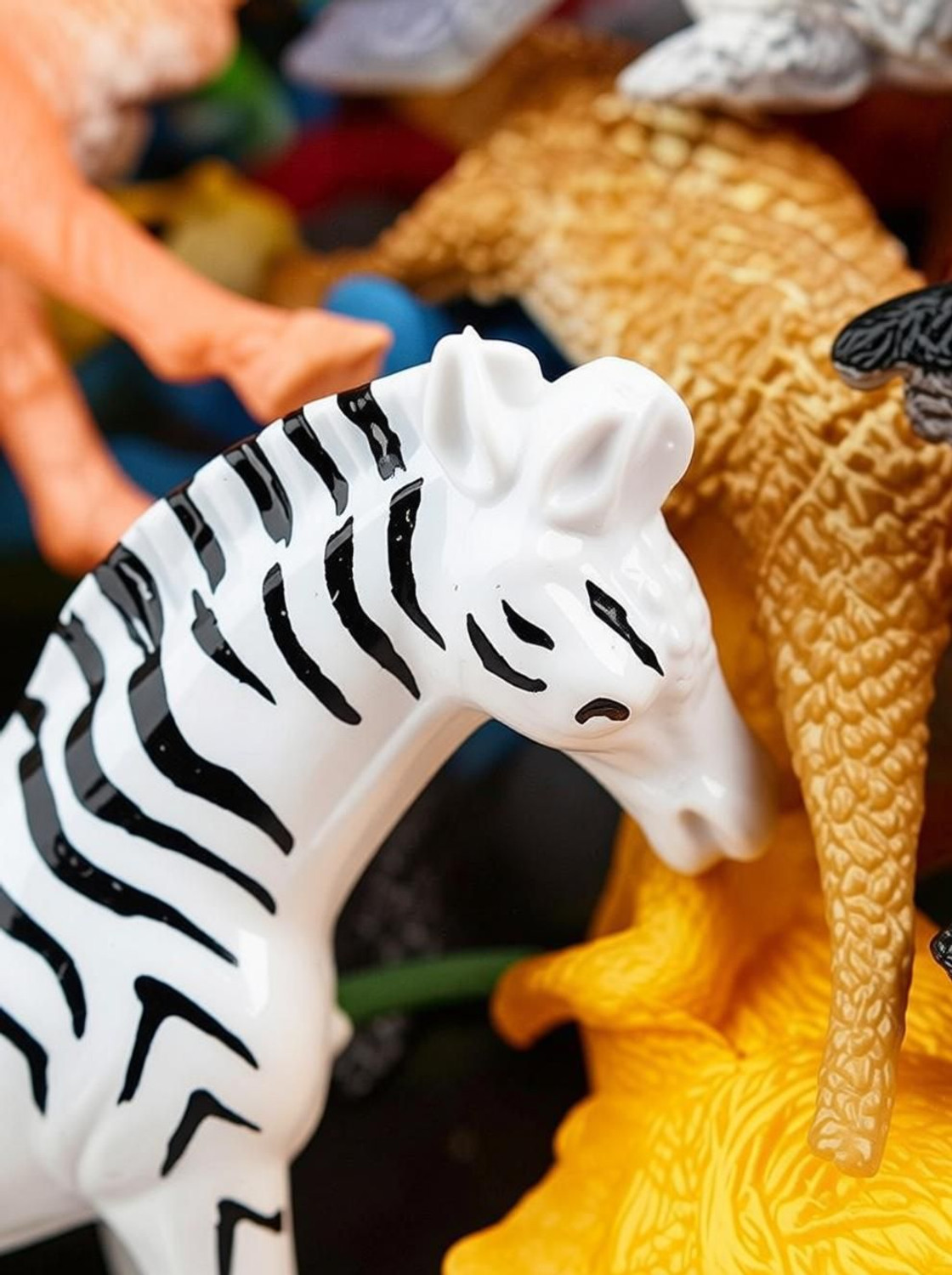 Image of CJ CHILDREN 12 Piece Mini Jungle Animals Toys Set,Wild Animal Kingdom Figures Set