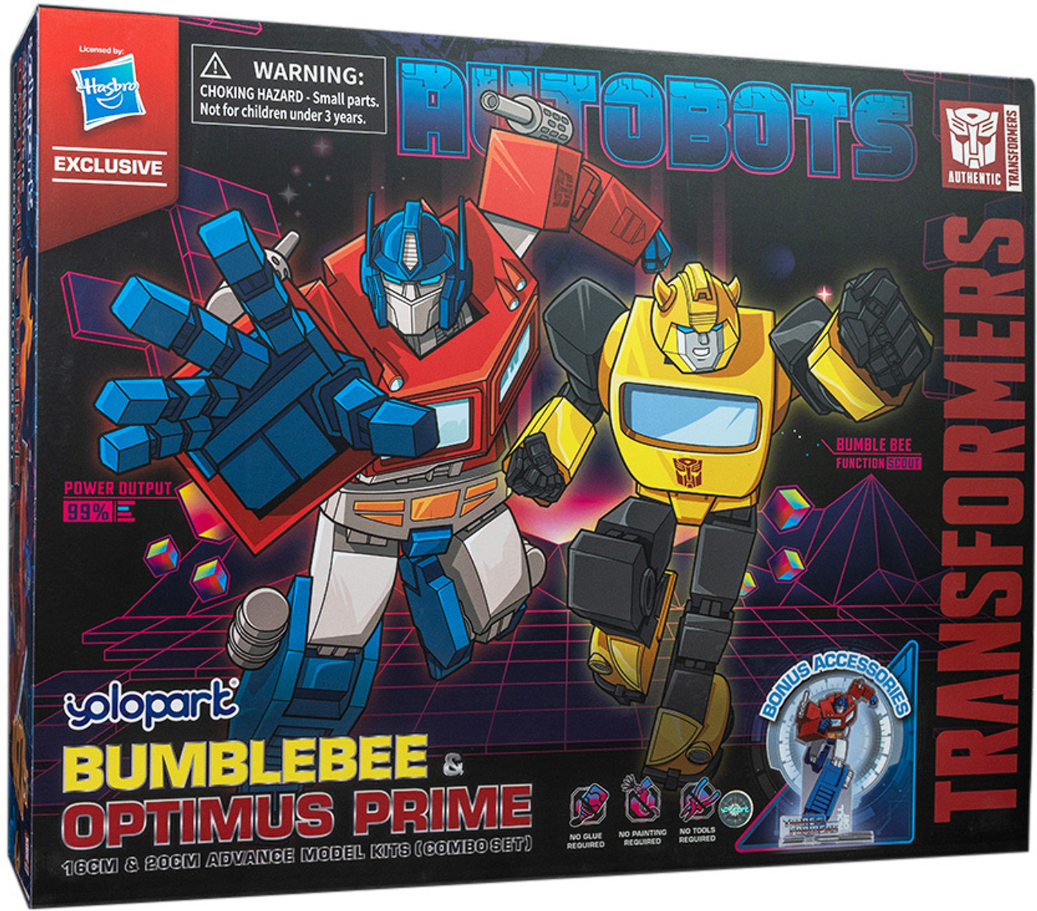 Image of TRANSFORMERS AMK Series W2 Generation One Optimus Prime&Bumblebee Action Figure, Age 15+