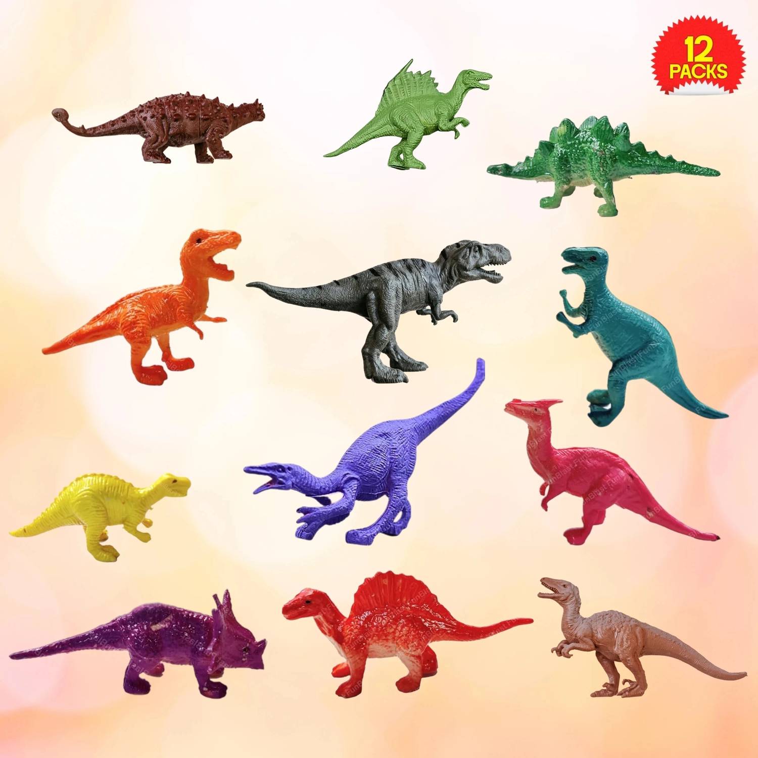 ALTOYS Dinosaur Toys for Kids - Colorful, High-Quality PVC Dinosaur Toy Set (2 Inches)