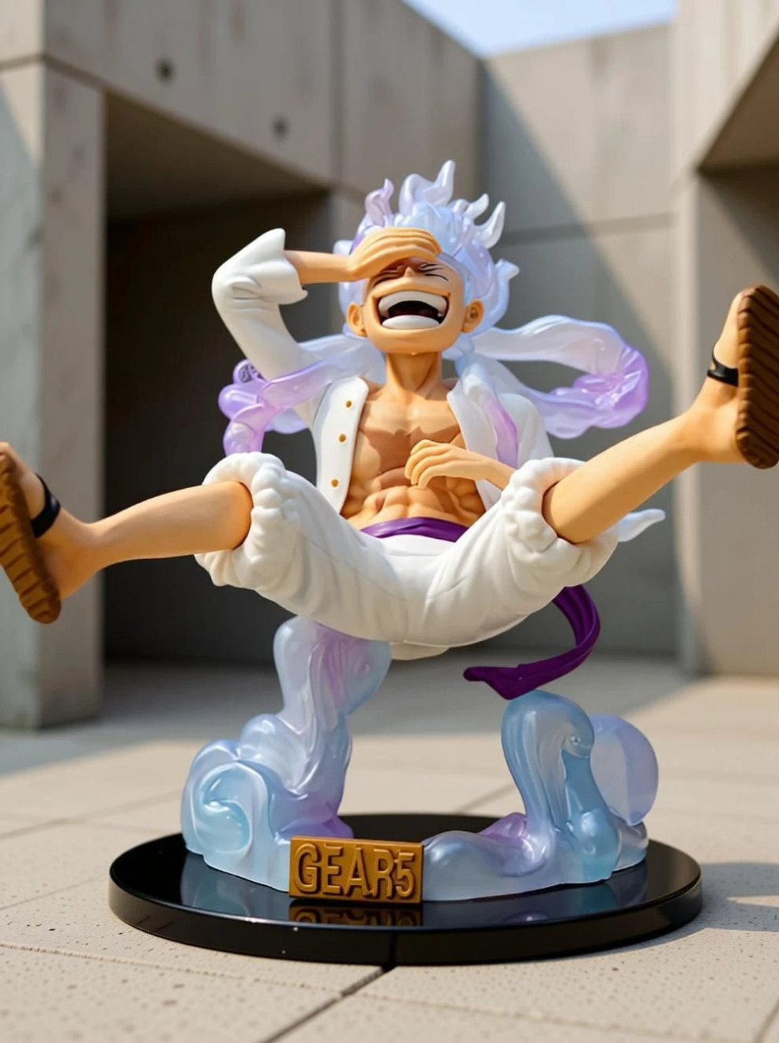 Image of Swakrti Gear 5 Luffy Anime Action Figure Premium PVC Collectible Desk Decor Gift Toy
