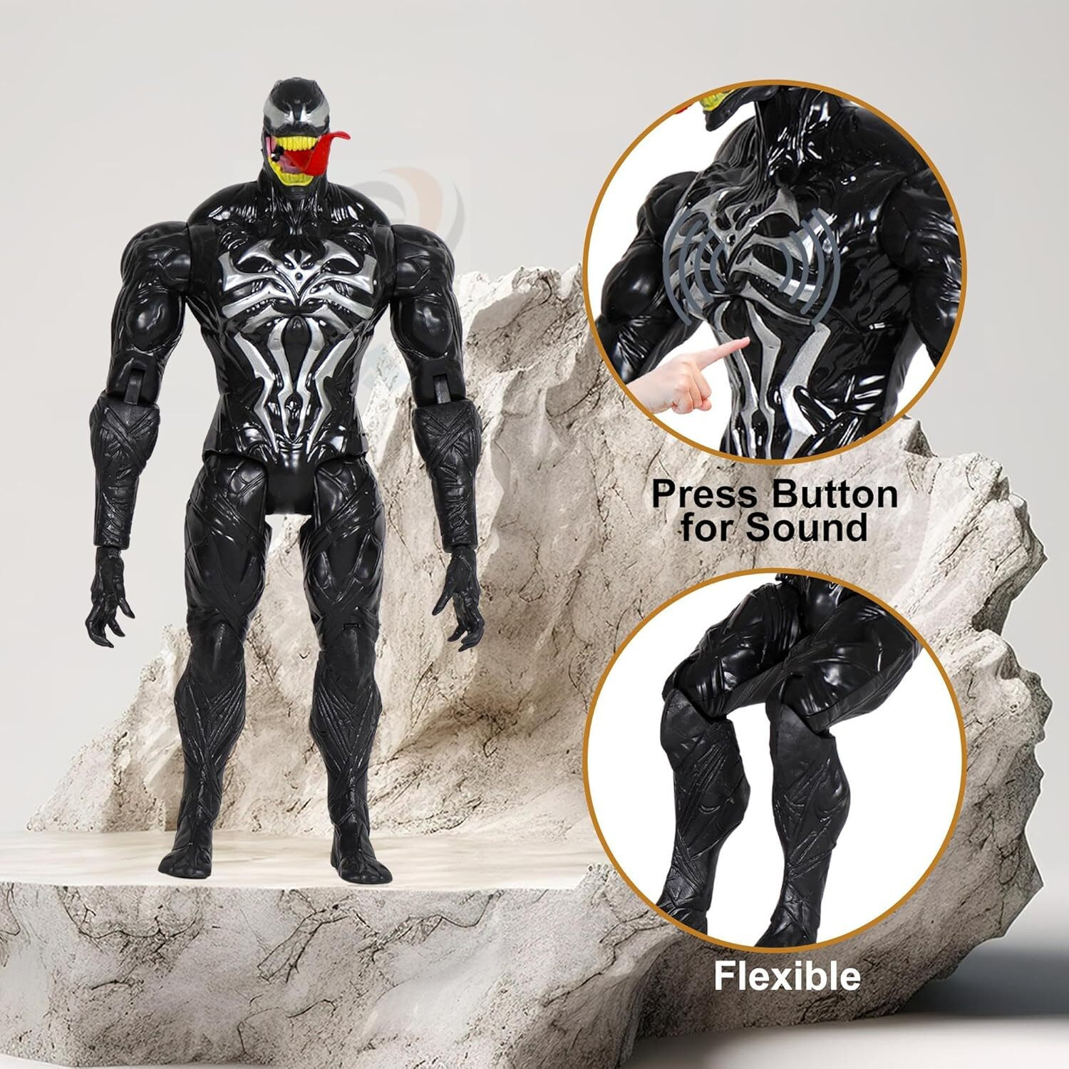 Image of PN AVAN Vanom Action Figure Toys For Kids - Superhero With Light and Sound