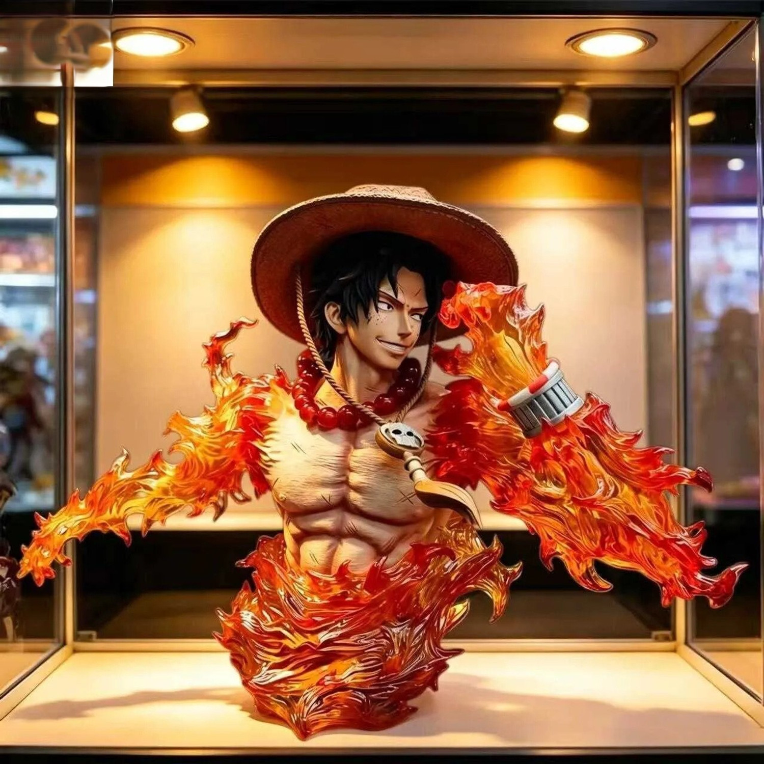 Image of AniVerseX Anime One Piece Figure LED Bust One 13CM (Multicolor)