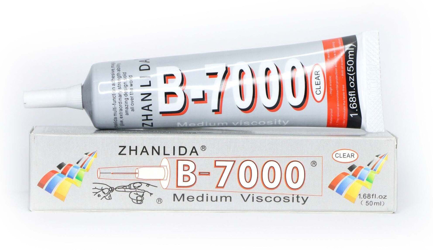 Image of Mcare Zhanlida B7000 50ml Glue for Mobile Screen Repairing, Glue drops, Jewelry & arts Strong adhesive glue for repairing and fixing multiple things.