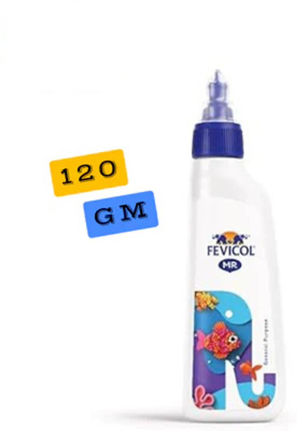 Image of FEVICOL Easy Flow MR glue 120gm+ fevistik 25gm for Student's Project & Craft Work (Set of 2, White)