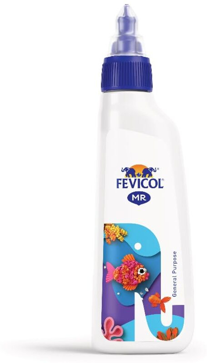 Image of FEVICOL Easy clean MR Easy Flow Squeeze Bottle Ultimate Adhesive for Student's Project & Craft Work (Set of 3, White)