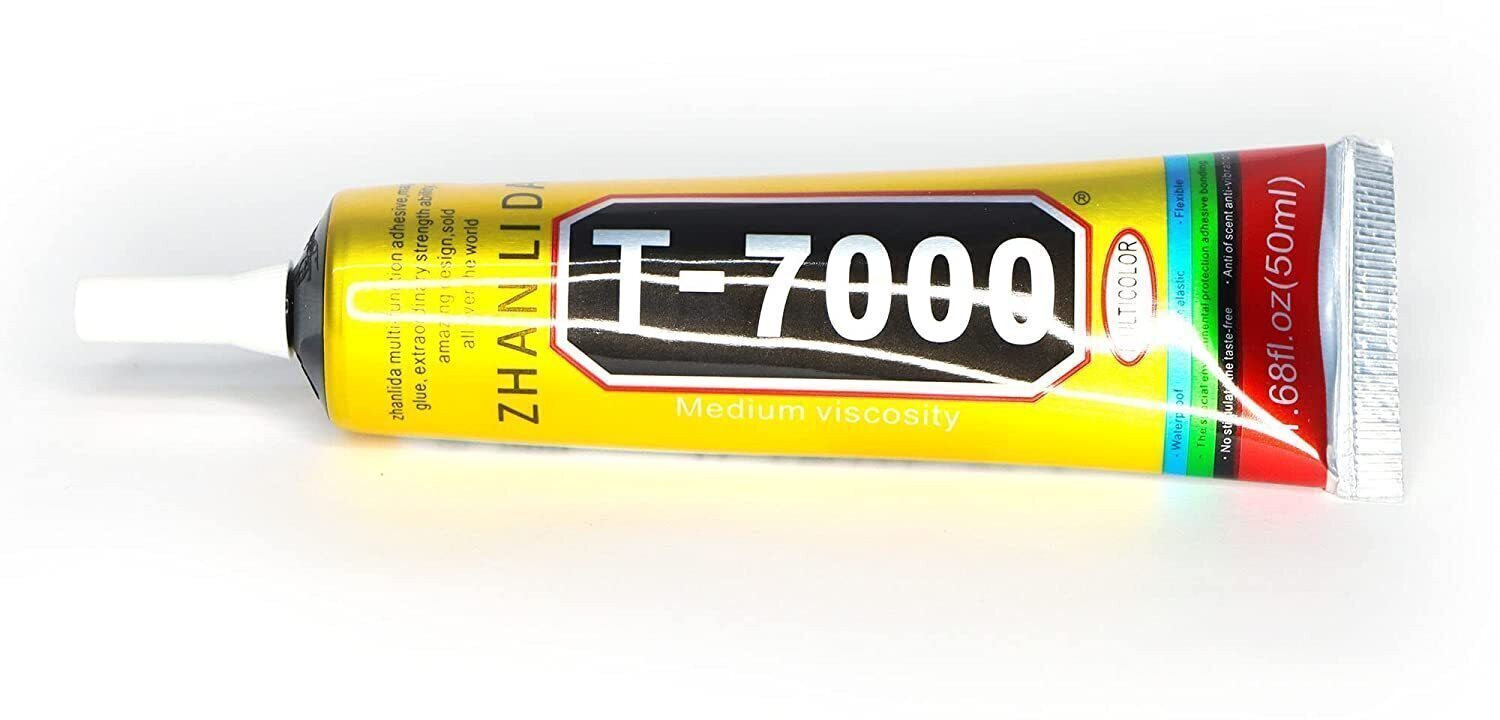 Image of Mcare Best strong adhesive glue for repairing and fixing multiple things. Zhanlida T7000 50ml Glue for Mobile Screen Repairing, Glue drops, Jewelry & arts
