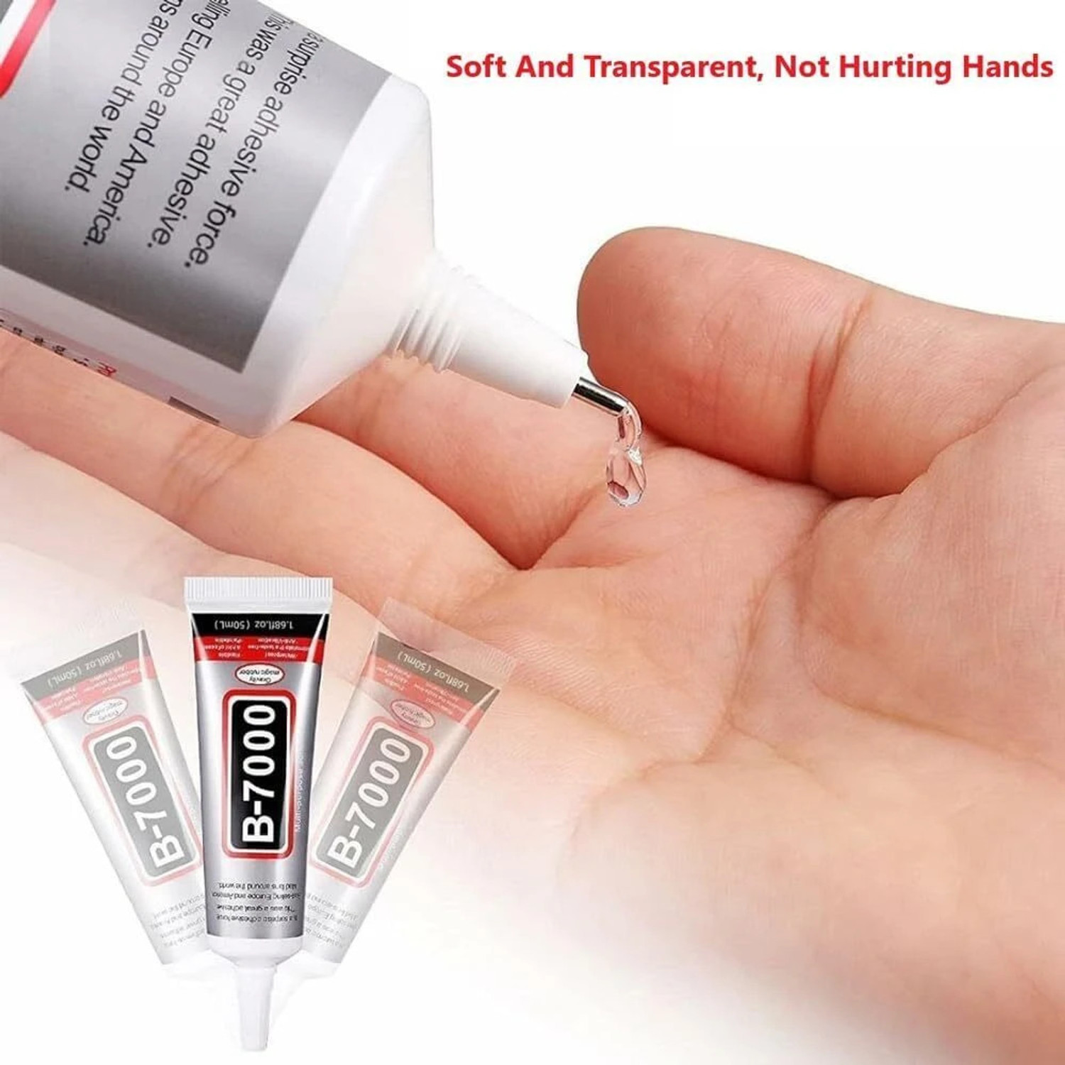Image of jyot creation B-7000 Super Adhesive Glue For Jewellery Making Rhinestones Mobile Repair Tablet Adhesive Glue For DIY Crafts Clothes Shoes Fabric Wood Rubber Nail Art Leather
