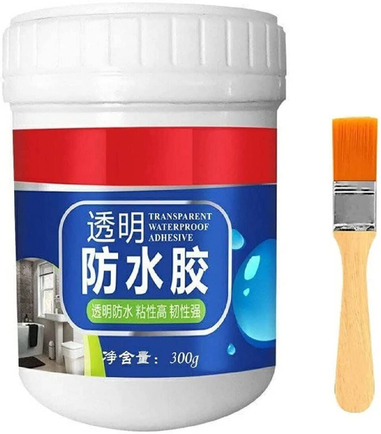 Adhunyk Crack Seal Glue 300gm with Brush Transparent Waterproof Glue